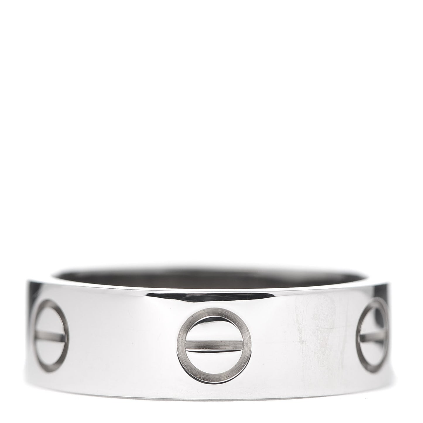18K White Gold 6mm LOVE Ring 57 8