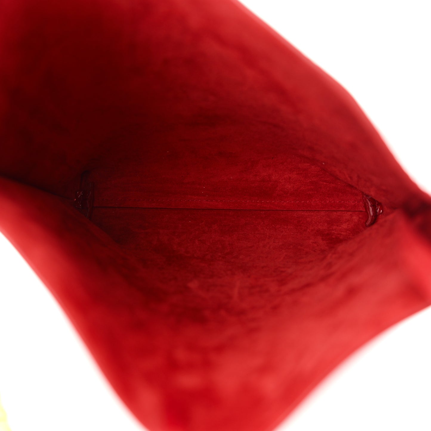 Patent Calfskin Small Suzanne Hobo Red