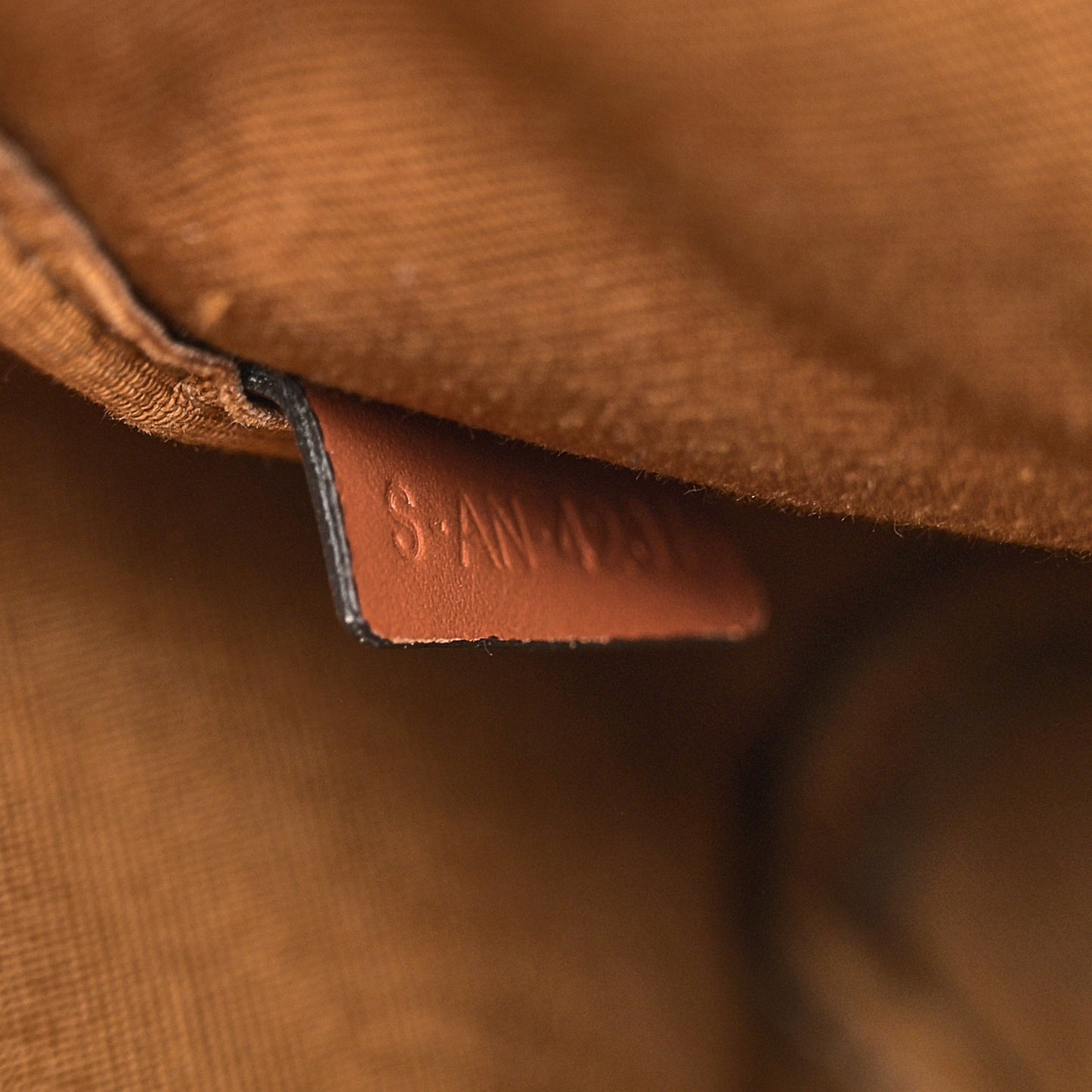 Triomphe Canvas Calfskin Mini Folco Backpack Tan