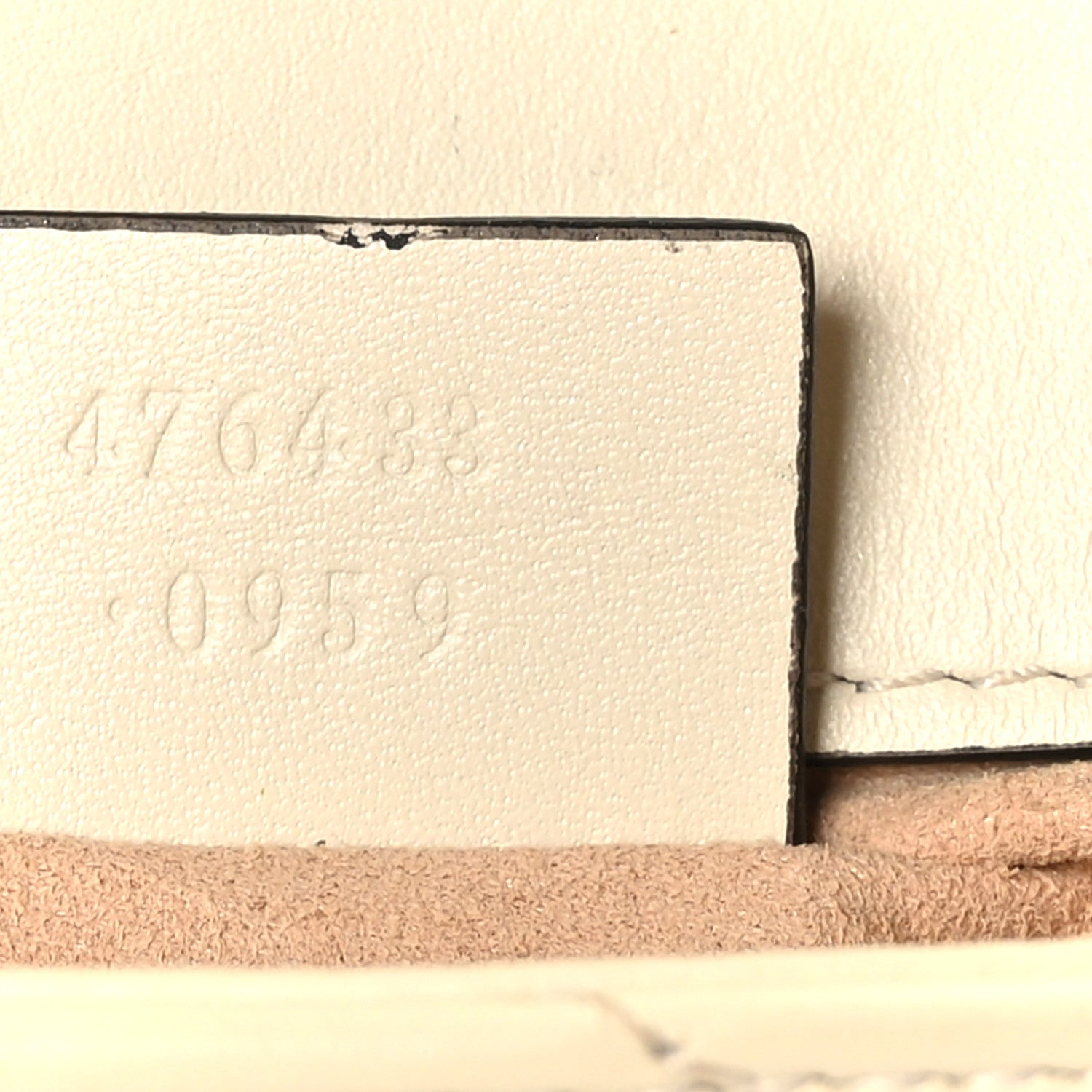 Gucci Calfskin Matelasse Super Mini GG Marmont Shoulder Bag White 7 of 10