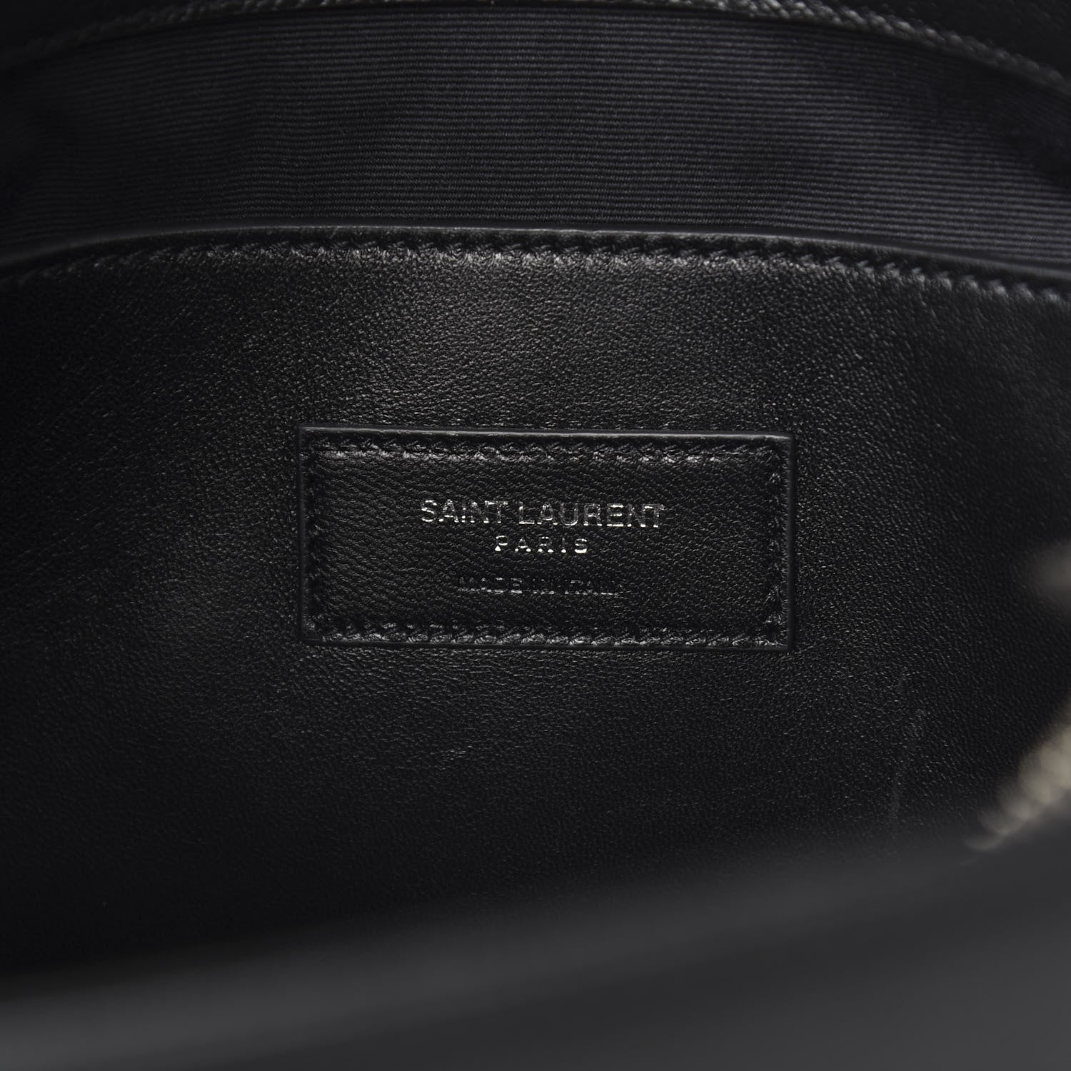Saint Laurent Grain De Poudre Medium West Hollywood Monogram Fold-Over Black 7 of 13