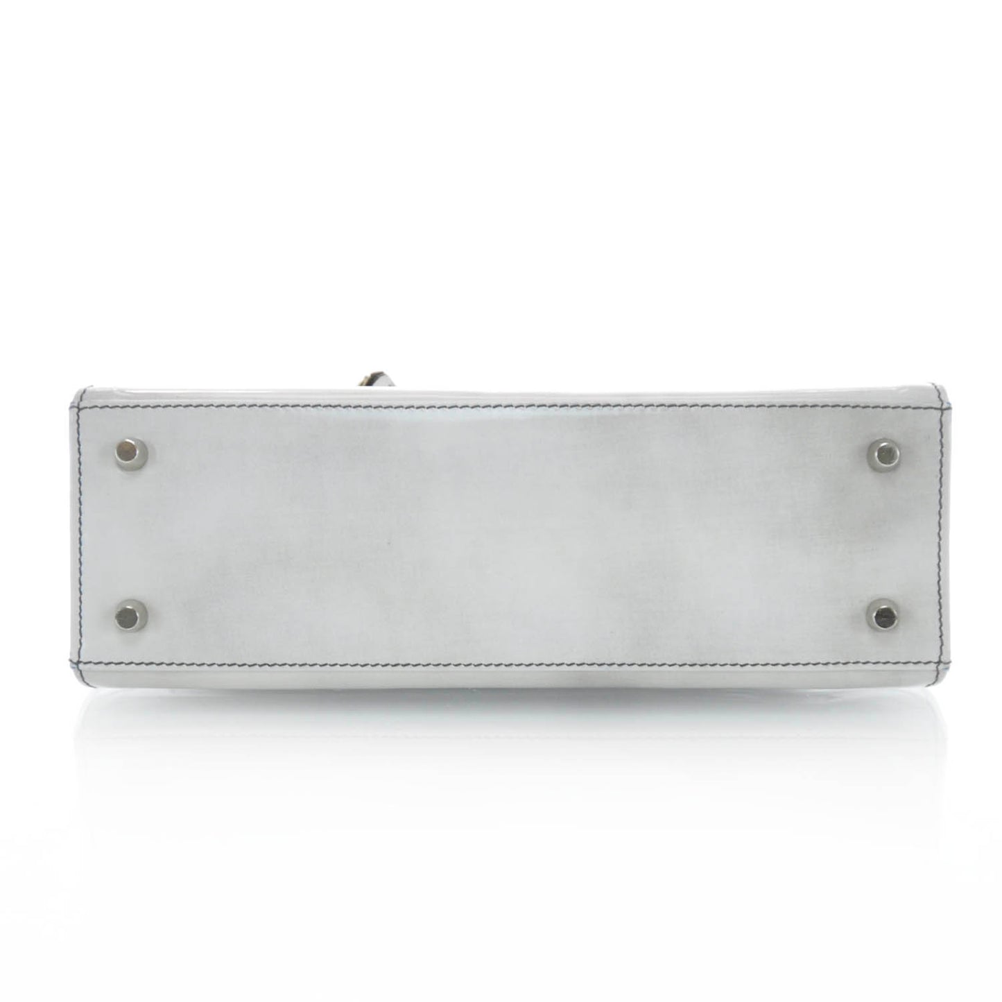 Spazzolato Logo Print Framed Bag Quarzo