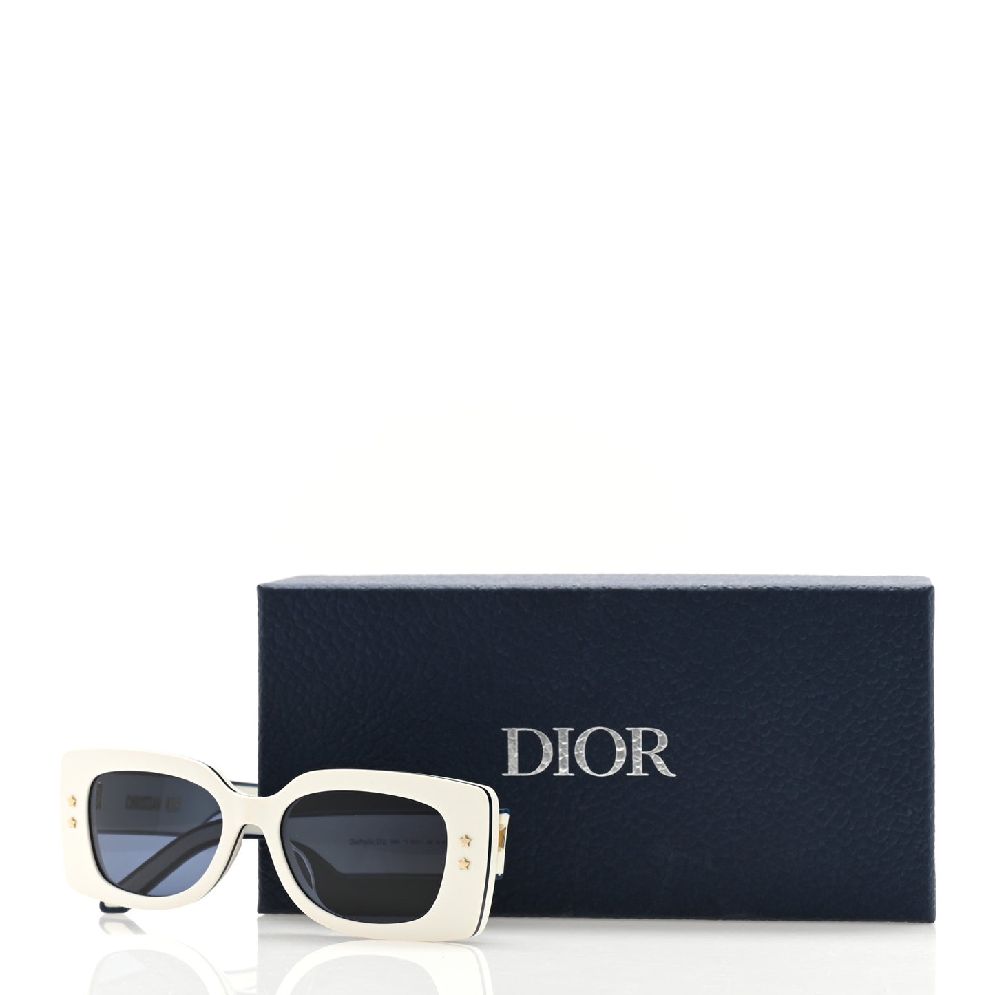 Diorpacific S1U Square Sunglasses White Blue
