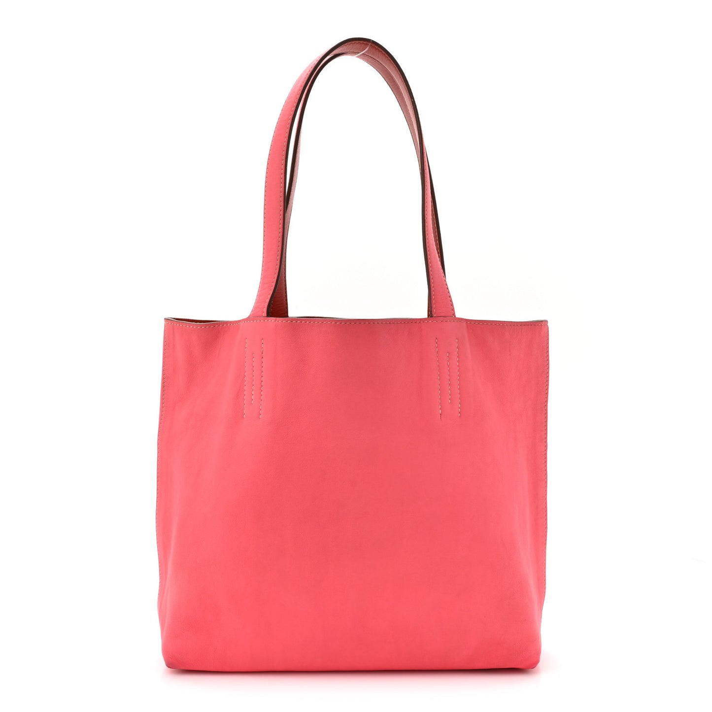 Veau Sikkim Swift Double Sens 28 Reversible Tote Peony Sanguine