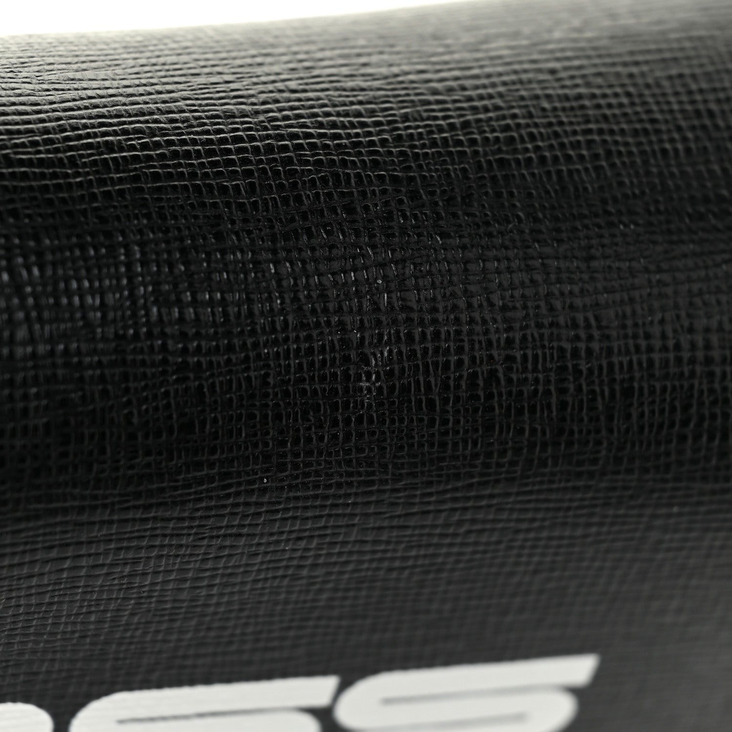 Off-White Saffiano Logo Baby Flap Bag Black White 12 of 14