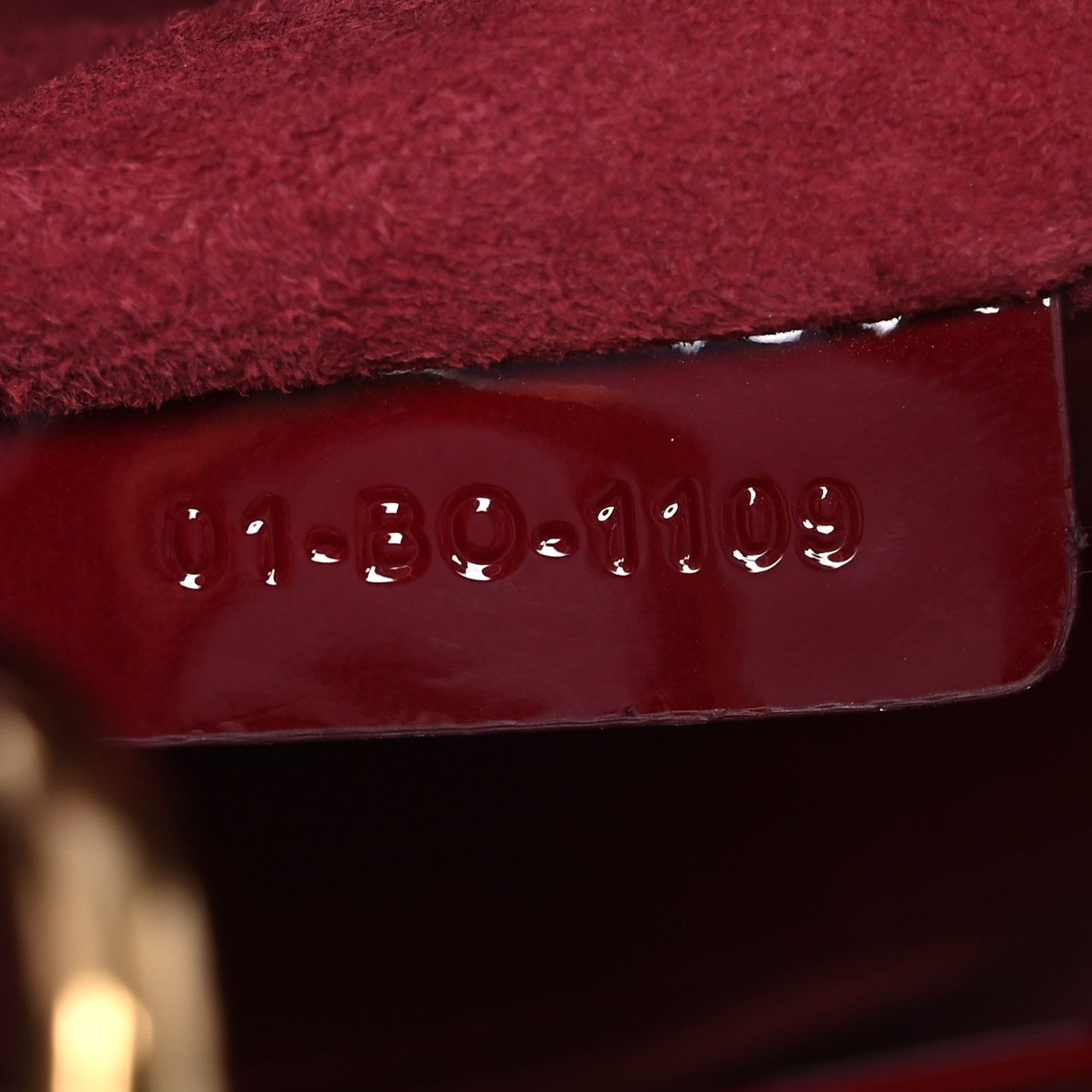 Christian Dior Patent Cannage Mini Lady Dior Red 7 of 12