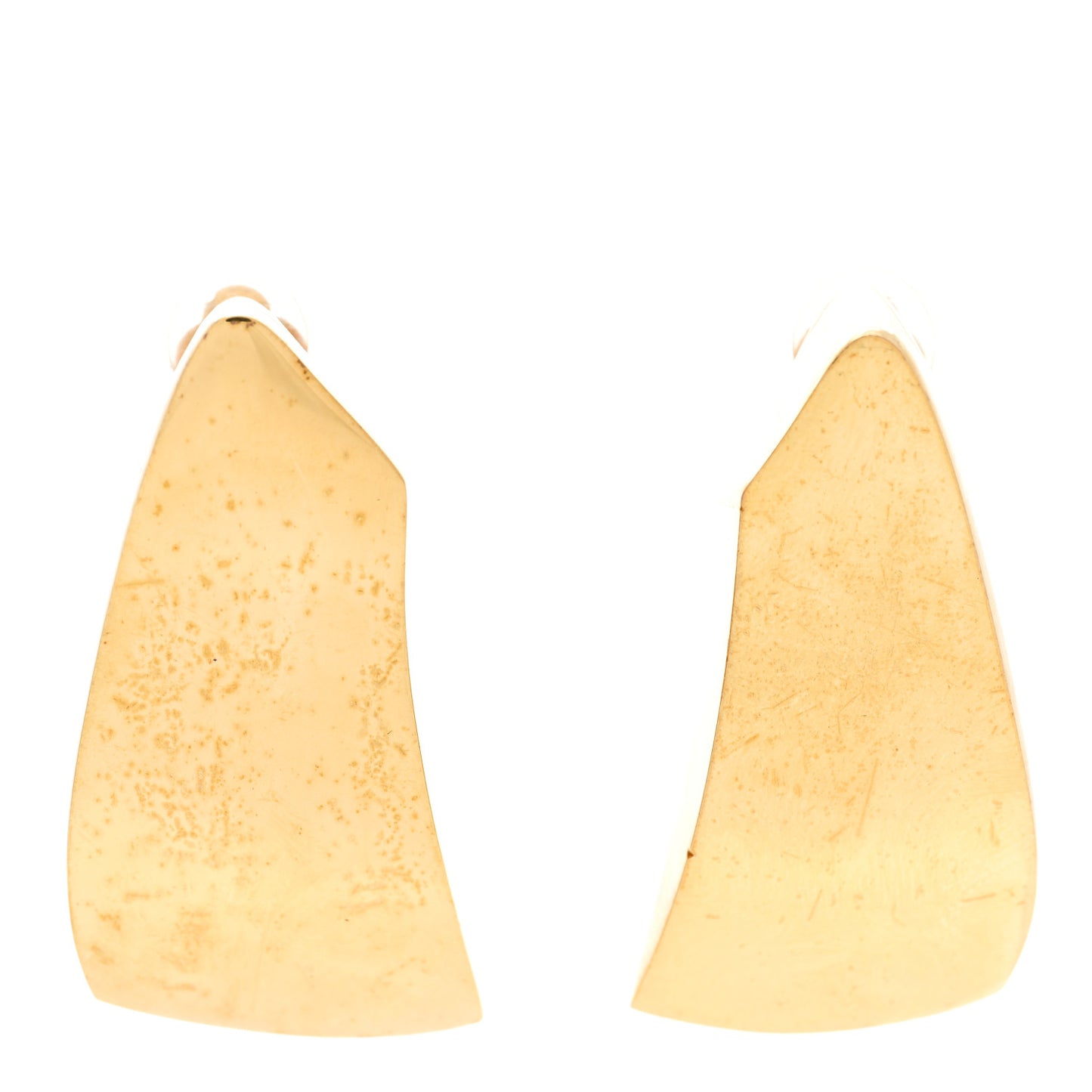 Metal Comet Clip On Earrings Gold