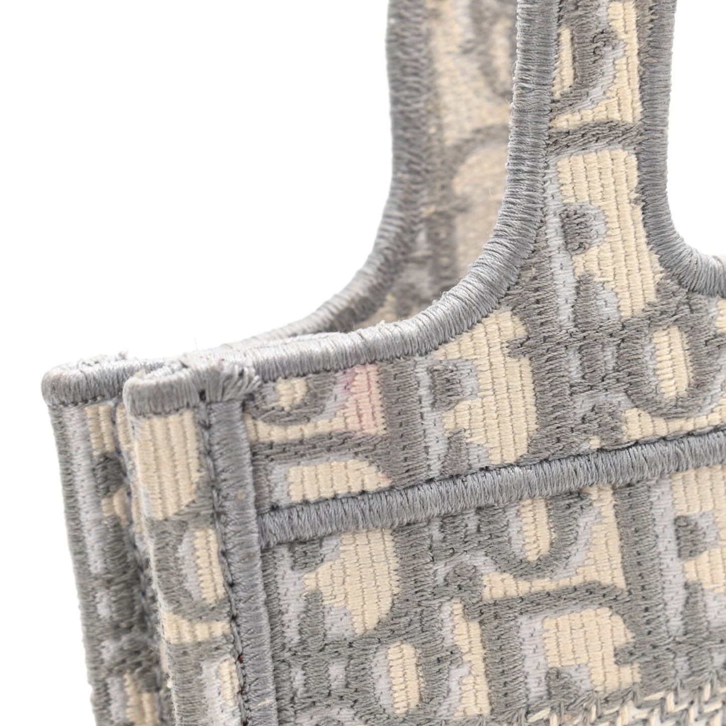 Oblique Mini Book Tote Grey Multicolor