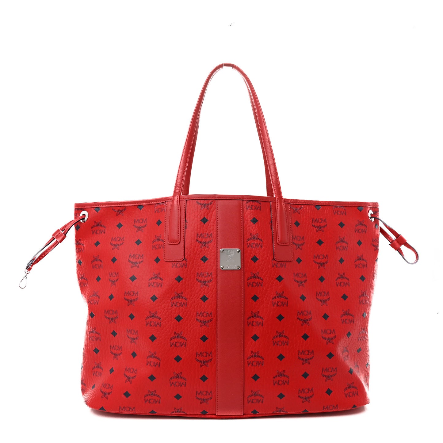 Visetos Large Liz Reversible Shopper Tote Ruby Red