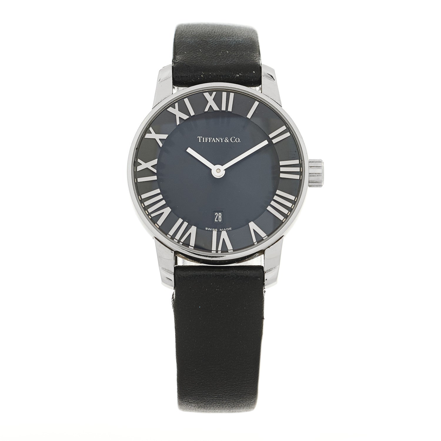 Tiffany Stainless Steel Calfskin 29mm Atlas 2-Hand Quartz Watch