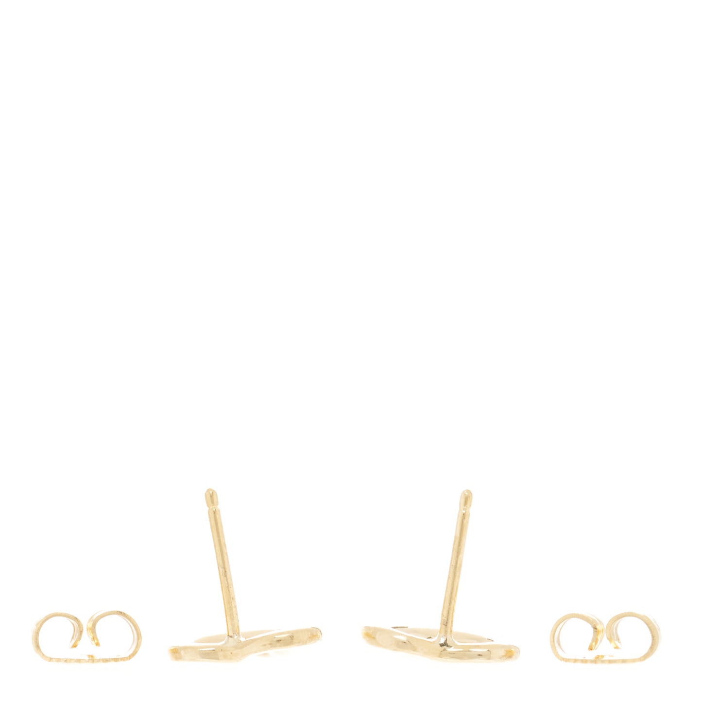 18K Yellow Gold 11mm Elsa Peretti Open Heart Earrings