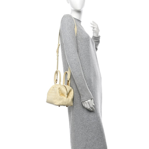 Nappa Intrecciato Mini Bauletto Camomile