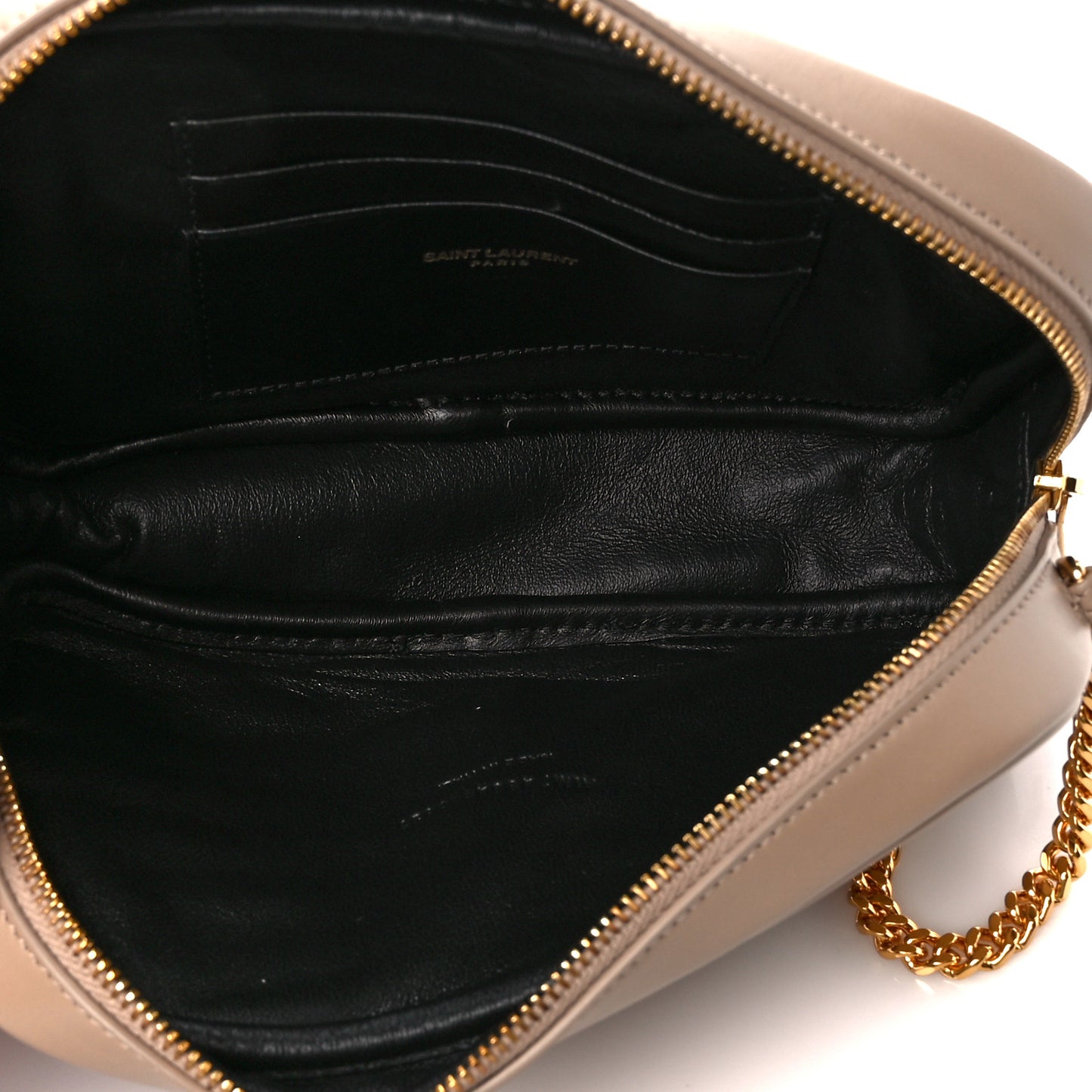 Calfskin Matelasse Monogram Mini Lou Camera Bag Dark Beige