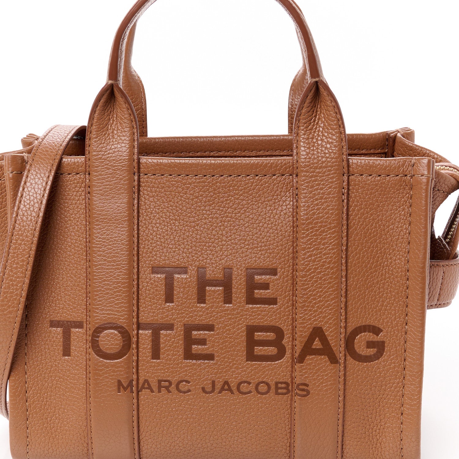 Marc Jacobs Grained Calfskin Small The Tote Bag Argan Oil 9 of 11