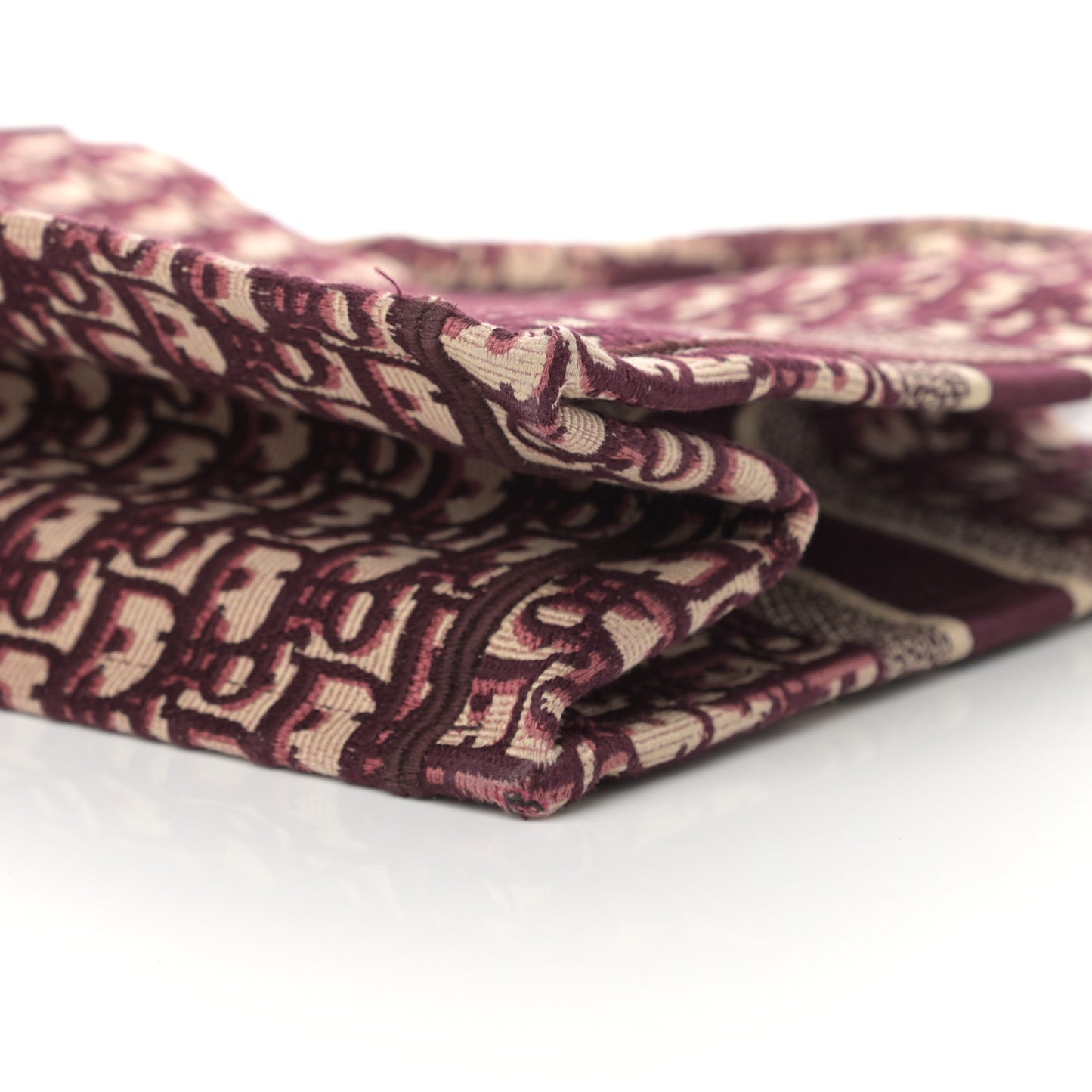 Oblique Medium Book Tote Burgundy Multicolor
