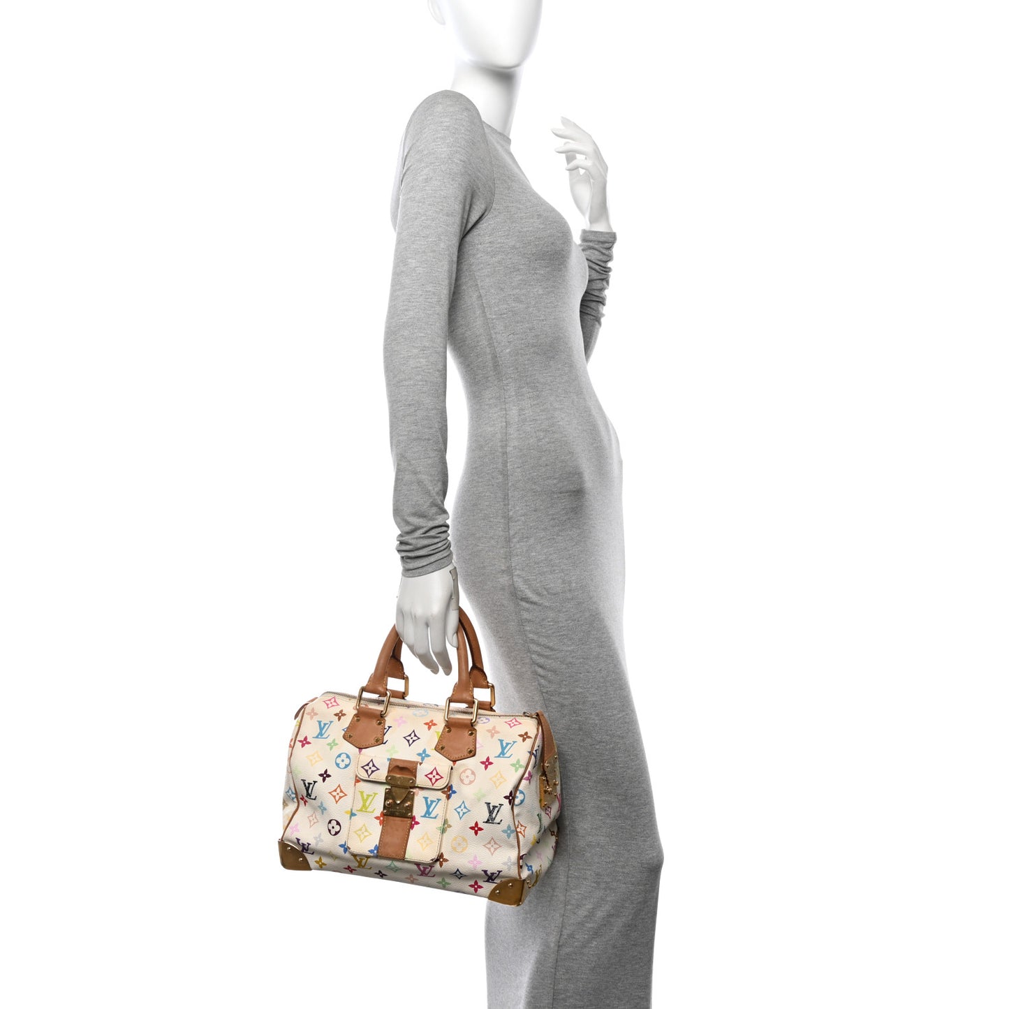 Monogram Multicolor Speedy 30 White