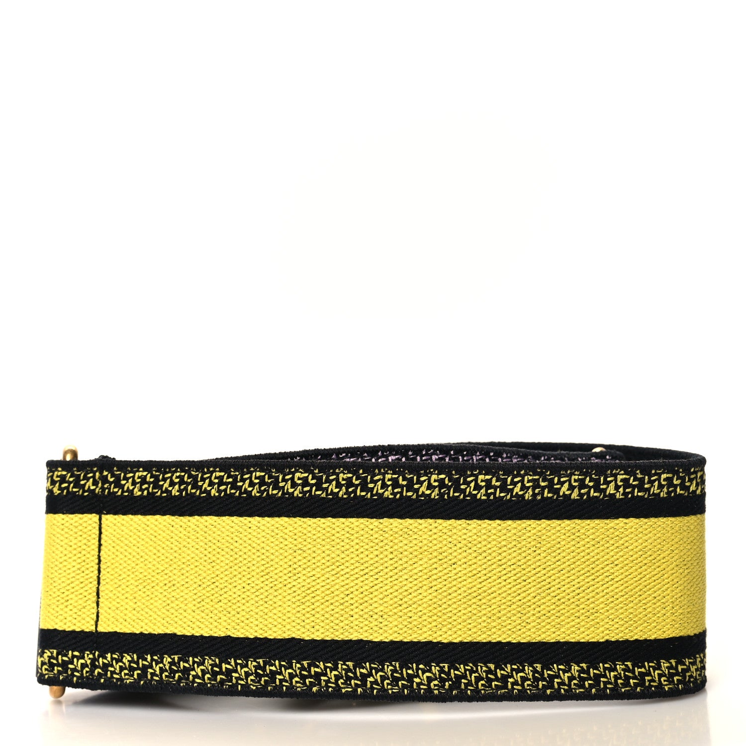 Christian Dior Canvas Embroidered Shoulder Strap Fuchsia Yellow 2 of 4