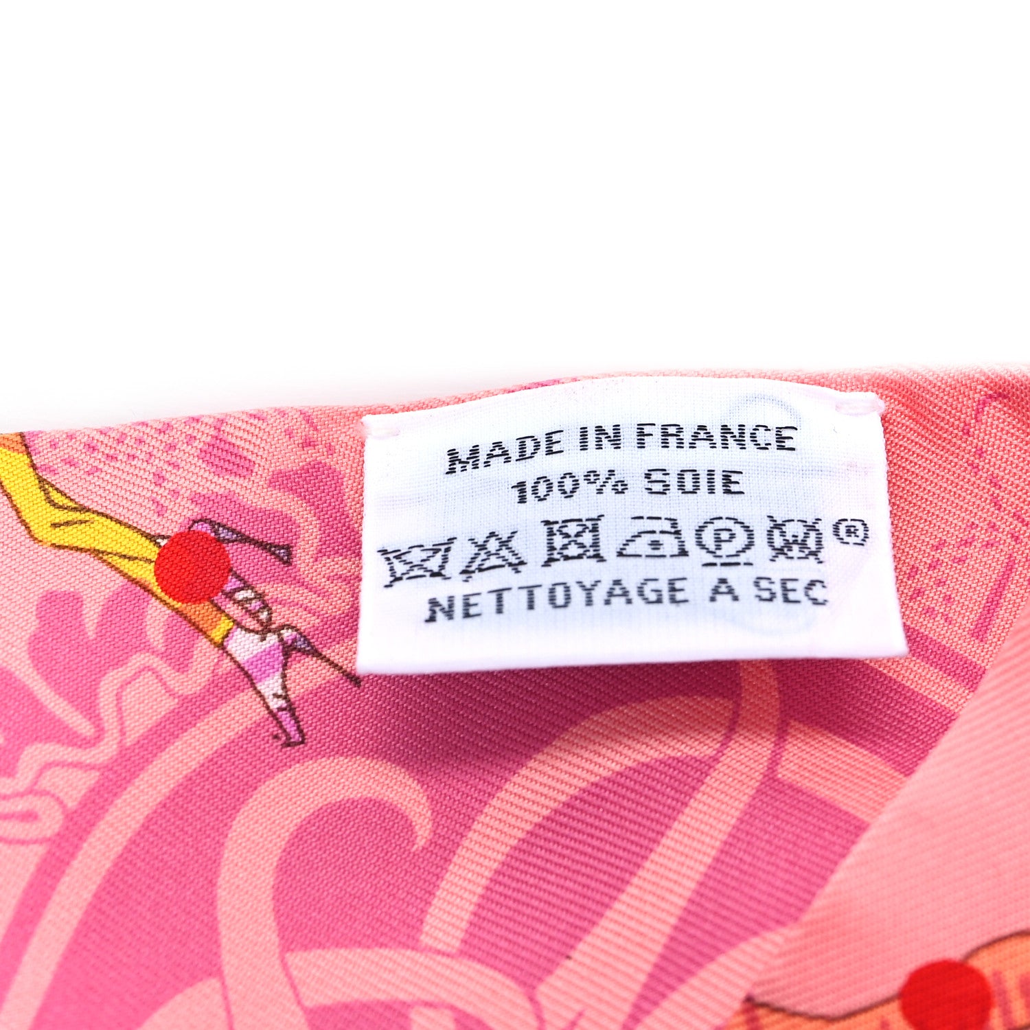 Hermes Silk Ex-Libris Les Parisie Twilly Rose Malabar Jaune 3 of 5