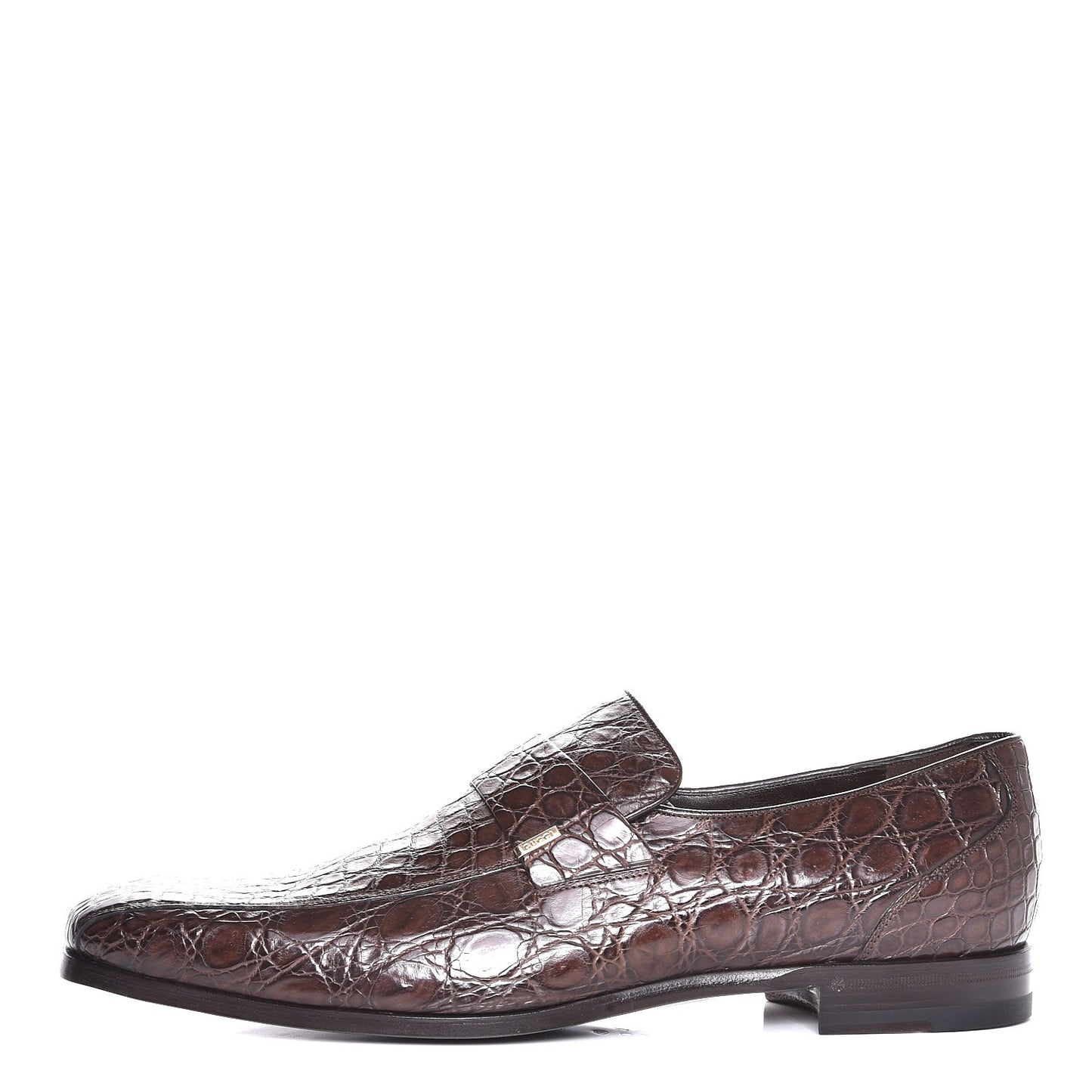 Mens Caiman Mocassin Loafers 10 Cocoa