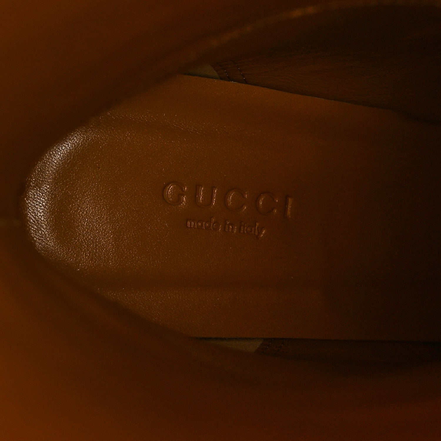 Gucci Calfskin Half Horsebit Tall Boots 41 Cognac 6 of 12