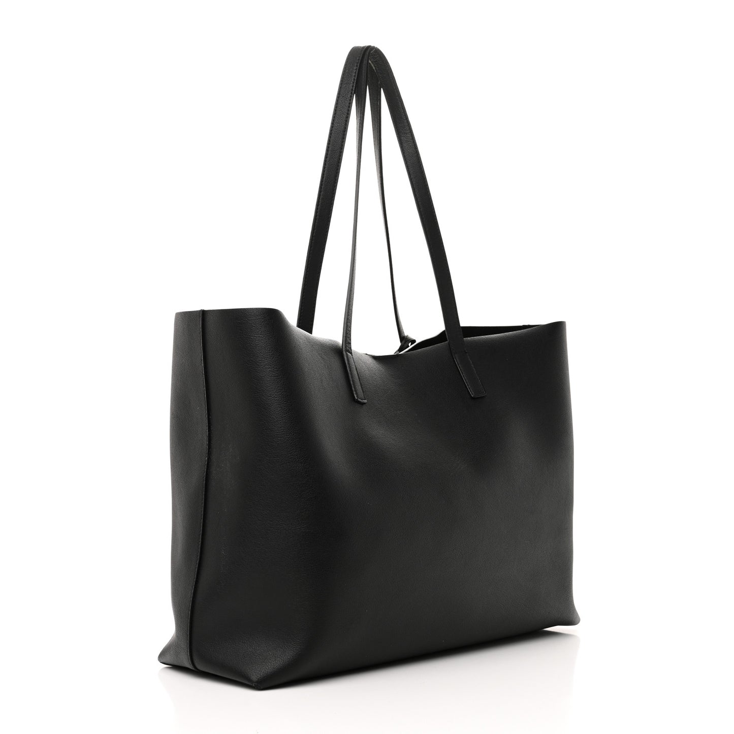 Calfskin Large Shopping Tote Black