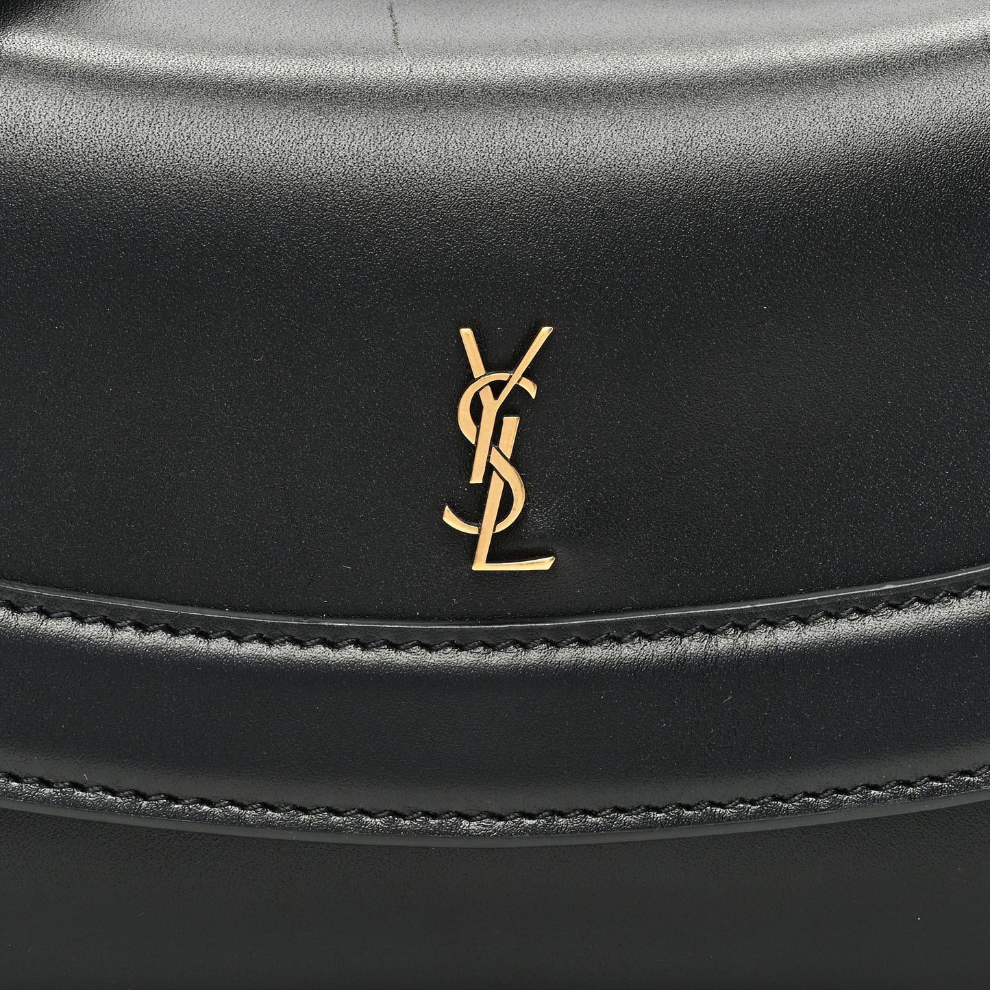 Smooth Calfskin Small Charlie Shoulder Bag Black