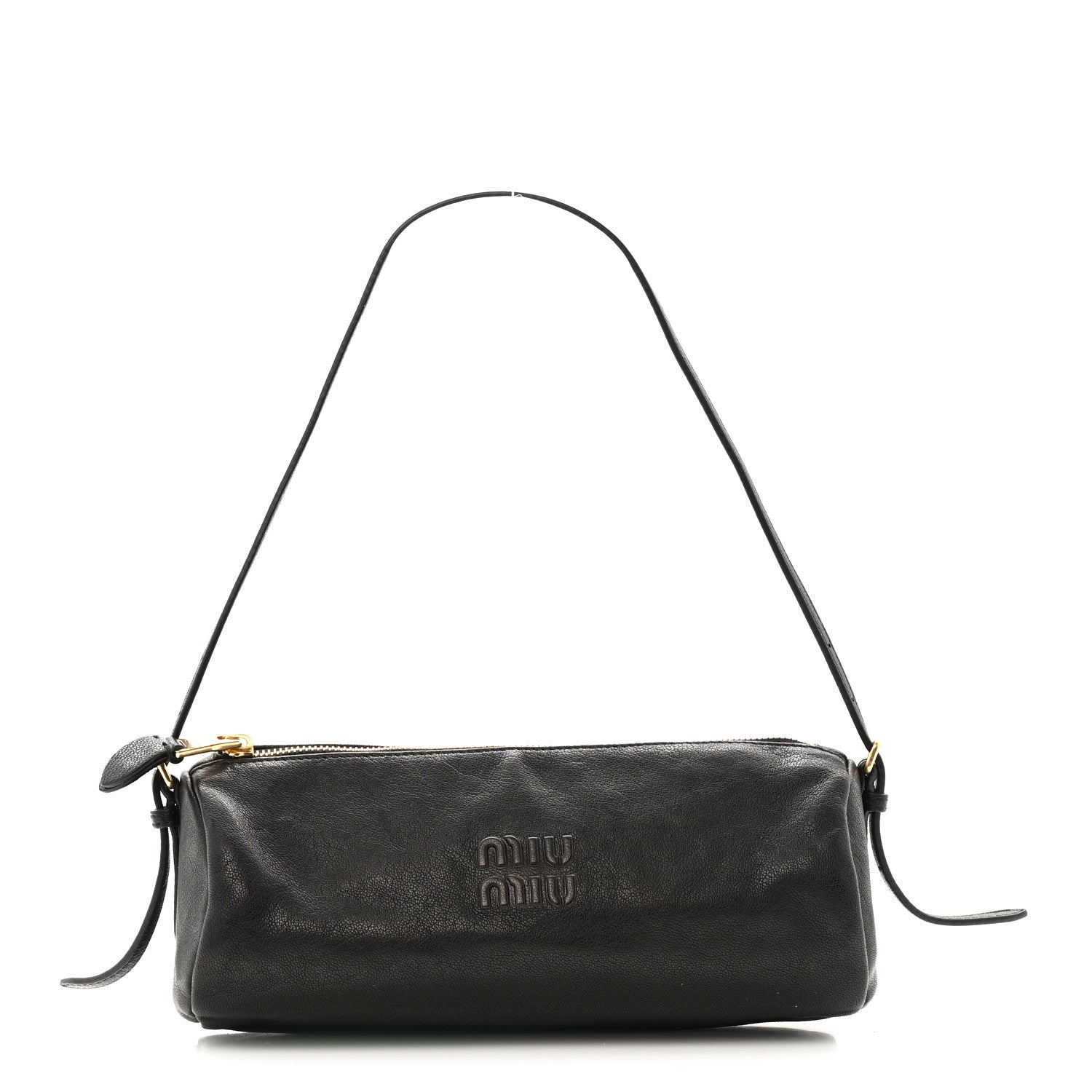 Miu Miu Nappa Aviator Mini Pouch Black 1787017 – FASHIONPHILE