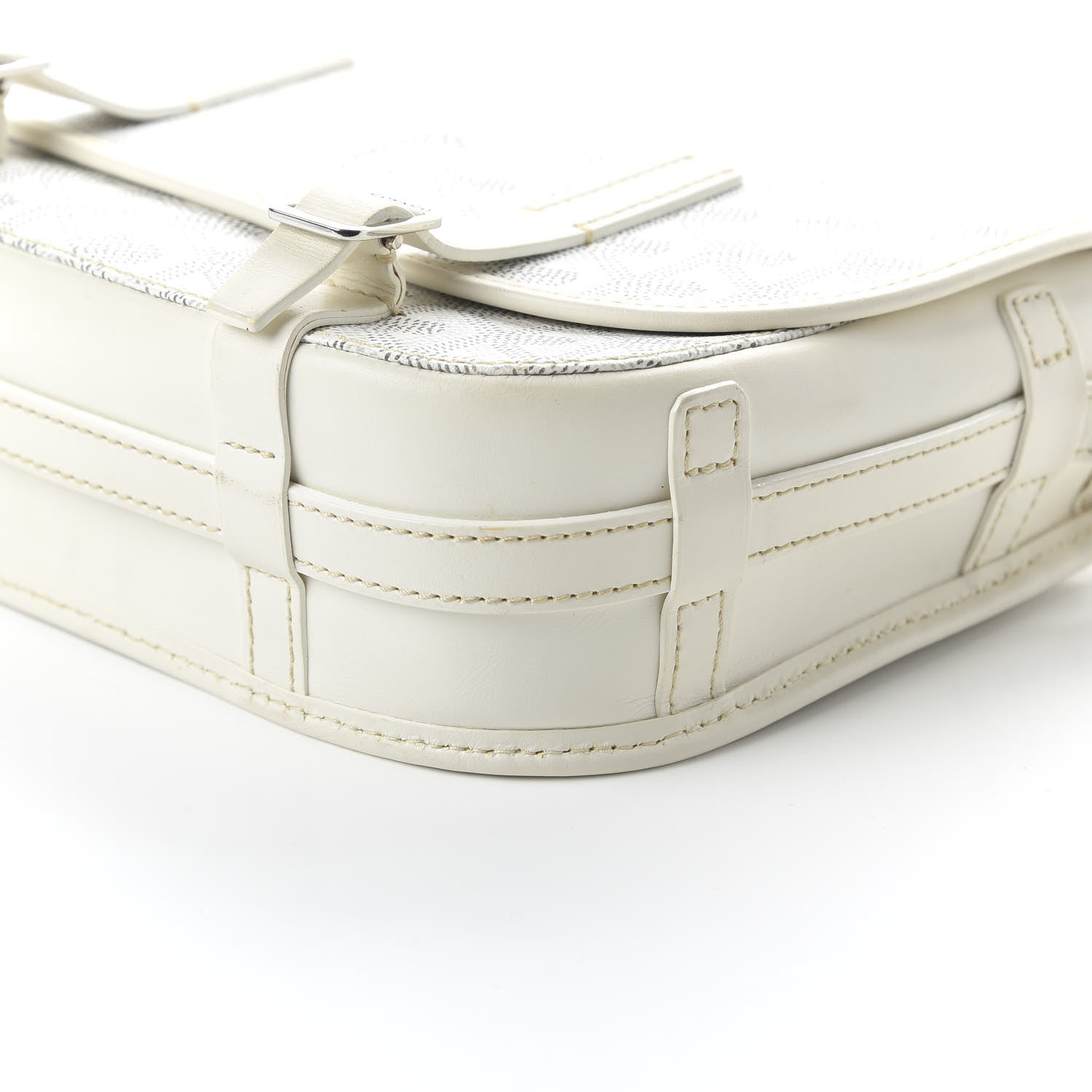 Goyard Goyardine Belvedere PM Messenger Bag White 7 of 9