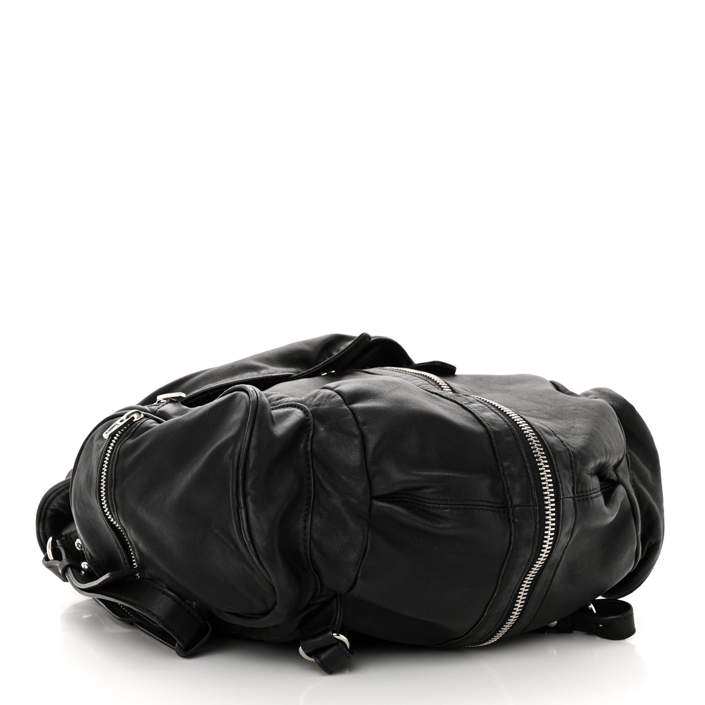 Lambskin Marti Backpack Bag Washed Black Rhodium Hardware