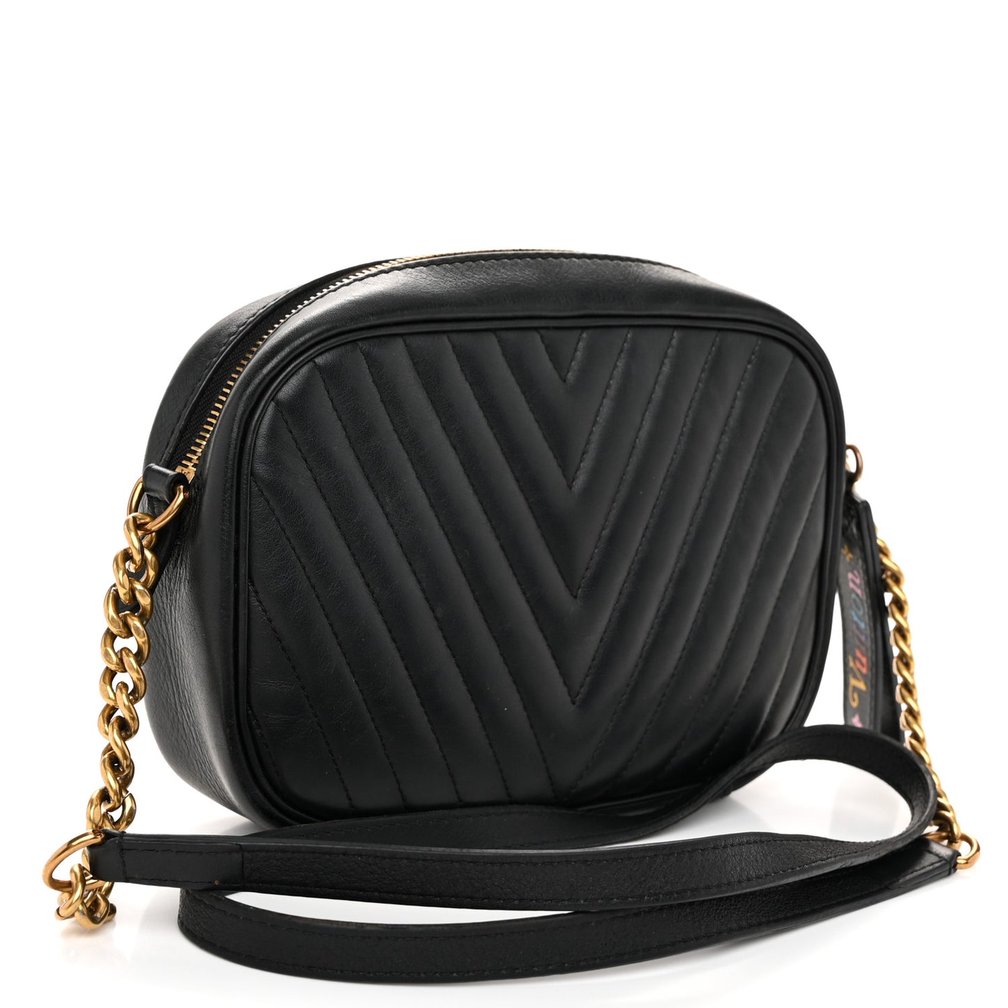 Calfskin New Wave Camera Bag Black