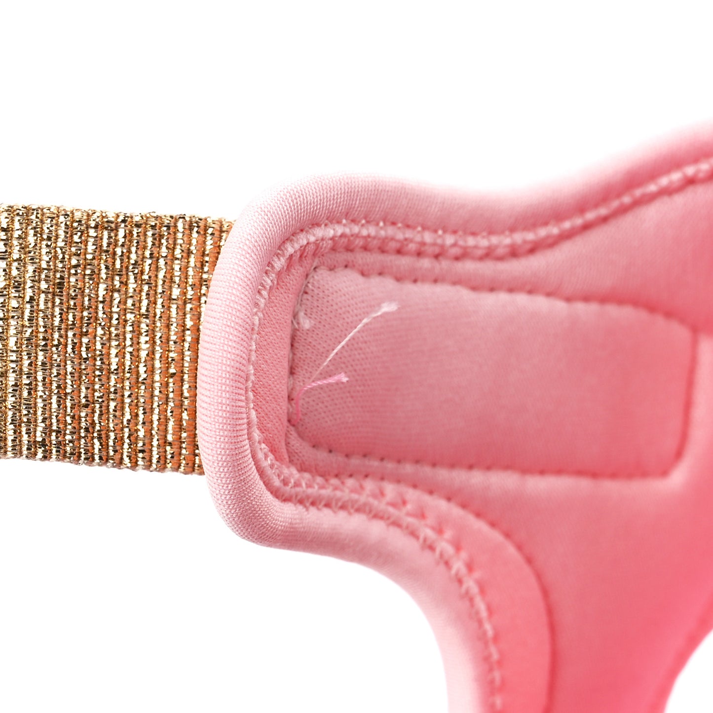 Goatskin Fabric Gladiator Sandals 37.5 Pink