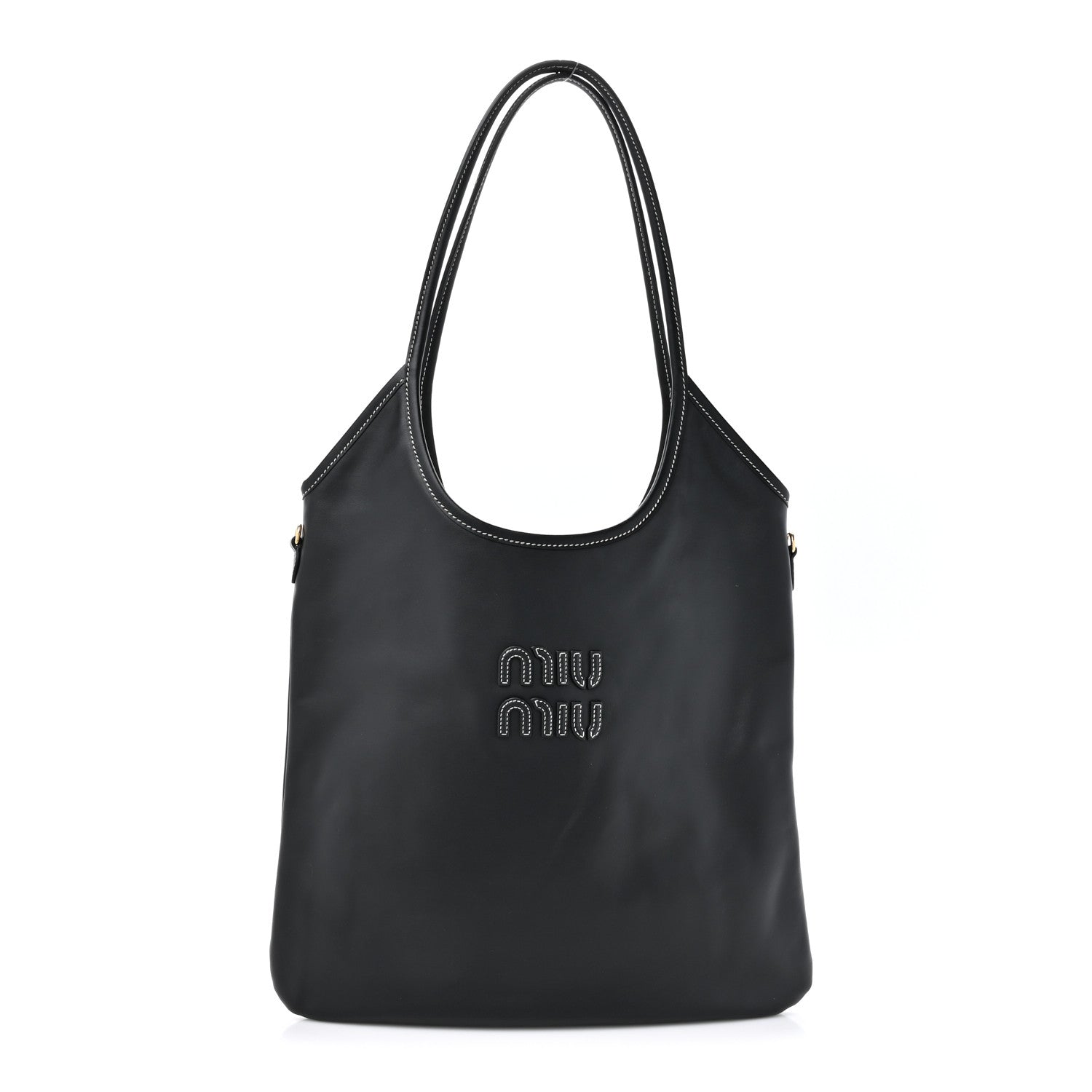 Miu Miu Nappa Ivy Bag Black 1 of 10