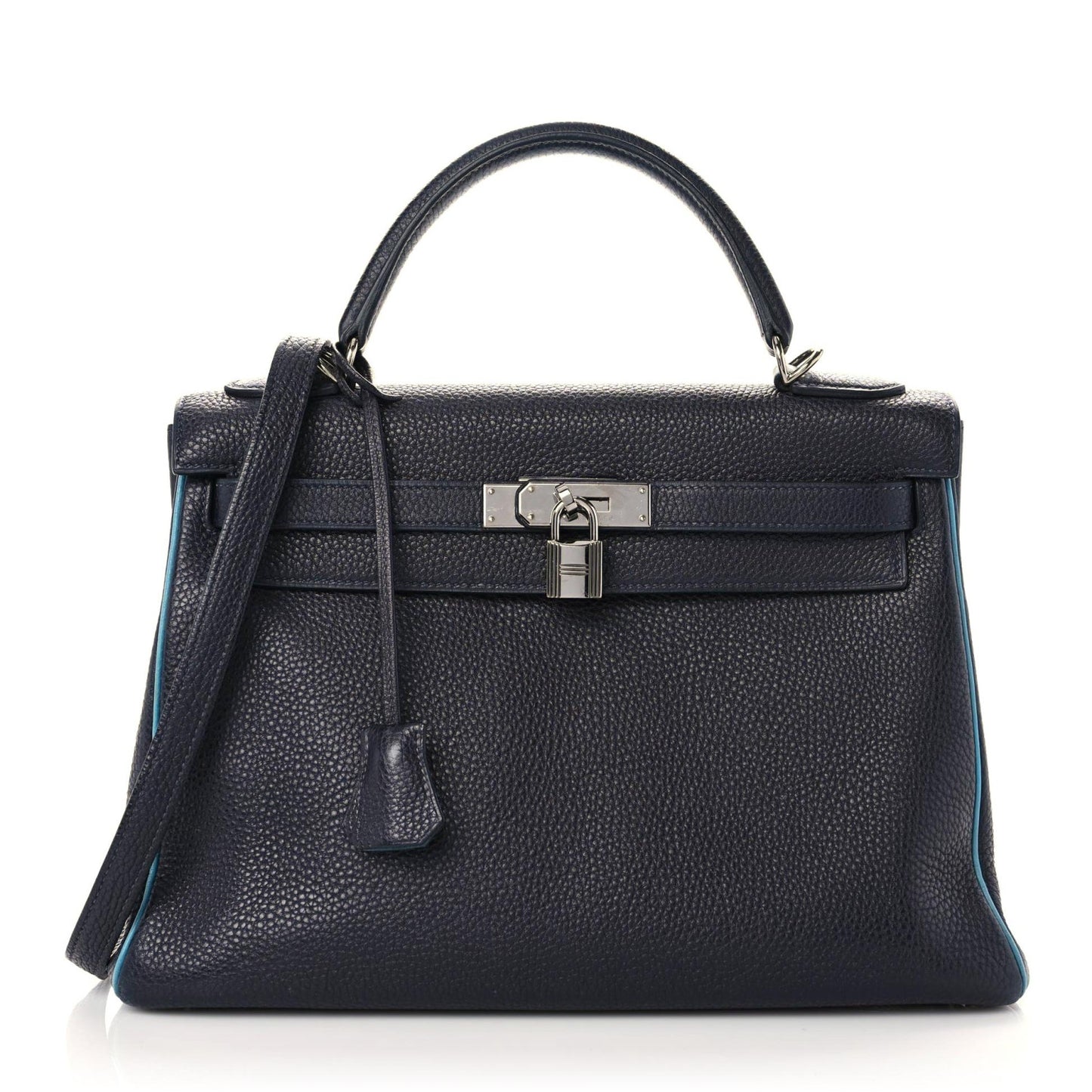 Togo Bi-Color Kelly Retourne 32 Indigo Blue Jean