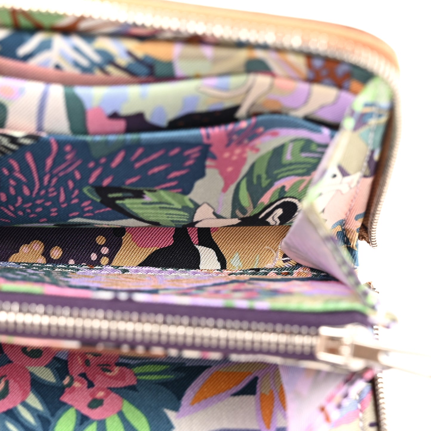 Epsom Silk'in Compact Wallet Gold Cassis Vert Fizz