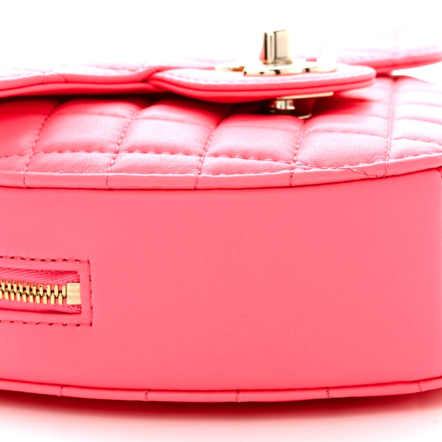 Lambskin Quilted CC In Love Heart Bag Pink