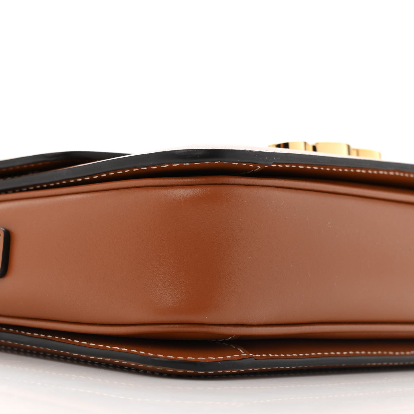 Canvas Calfskin Triomphe Medium Triomphe Bag Natural Tan
