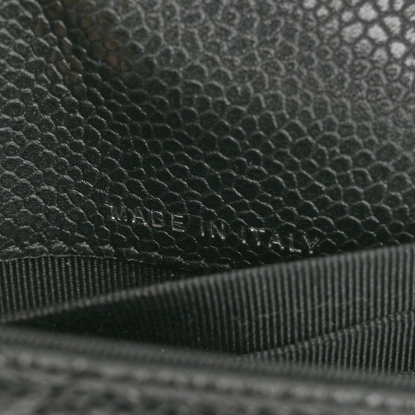 Caviar Quilted Travel Wallet Black