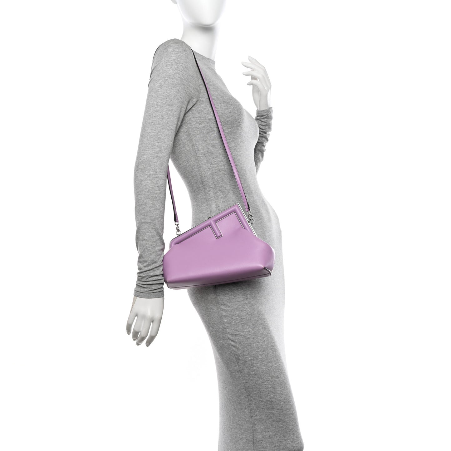Shiny Nappa Small Fendi First Violetta