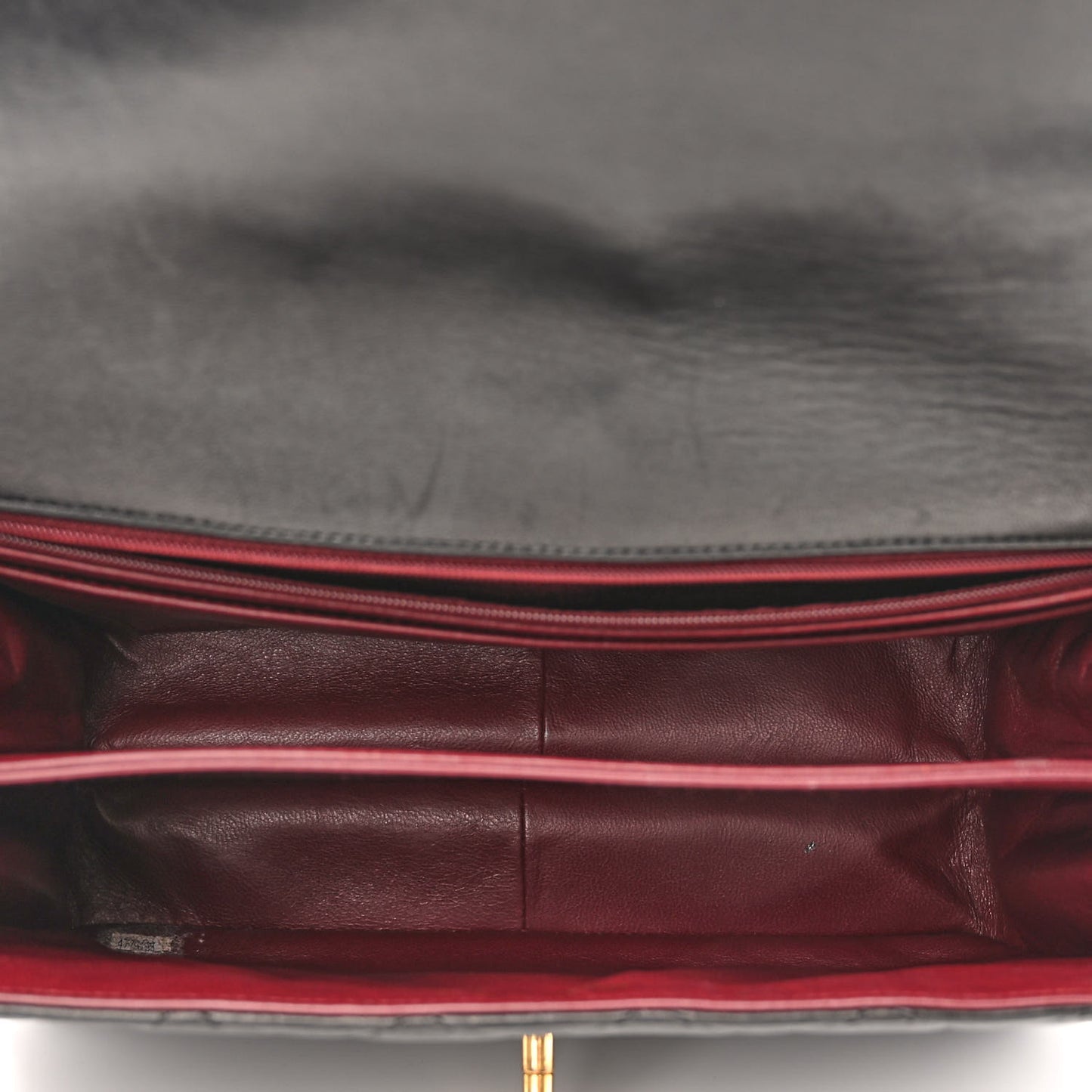 Lambskin Quilted CC Flap Shoulder Bag Black