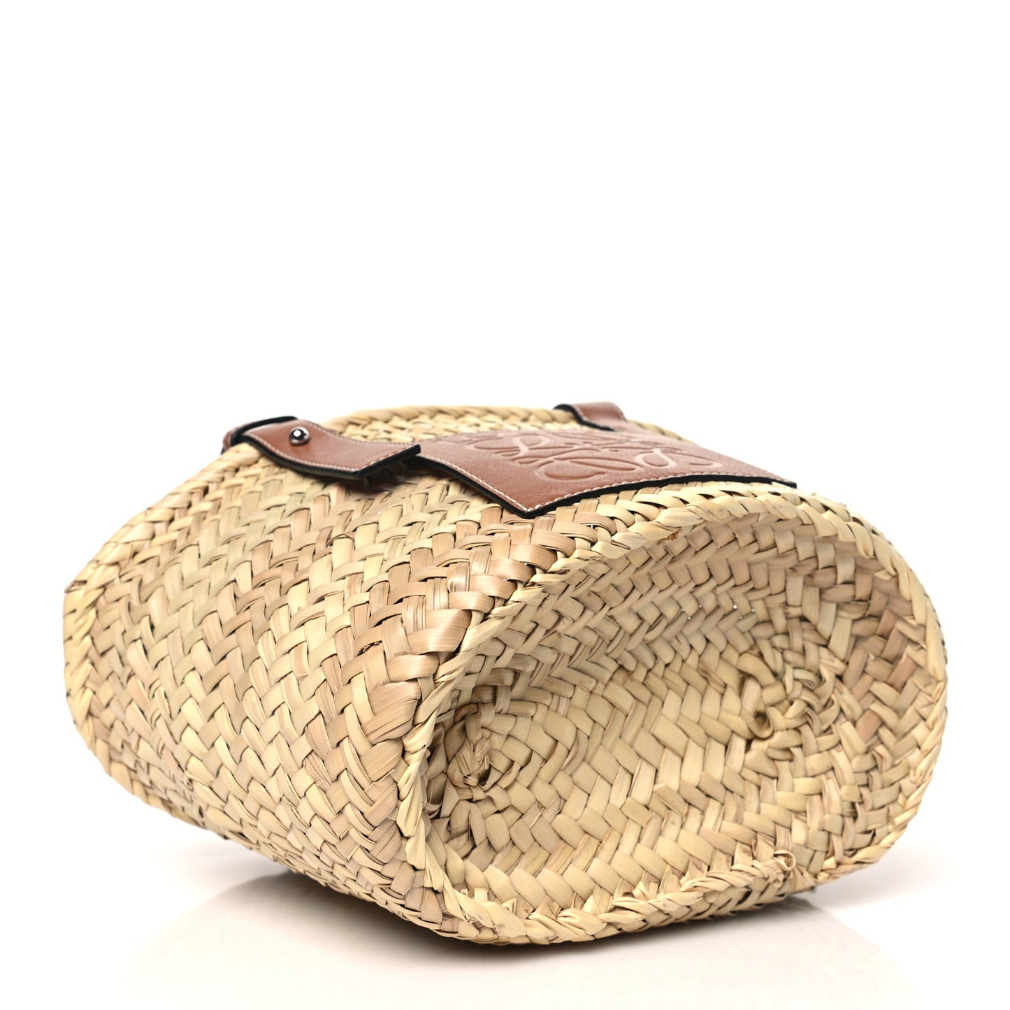 Raffia Small Basket Tote Bag Natural Tan