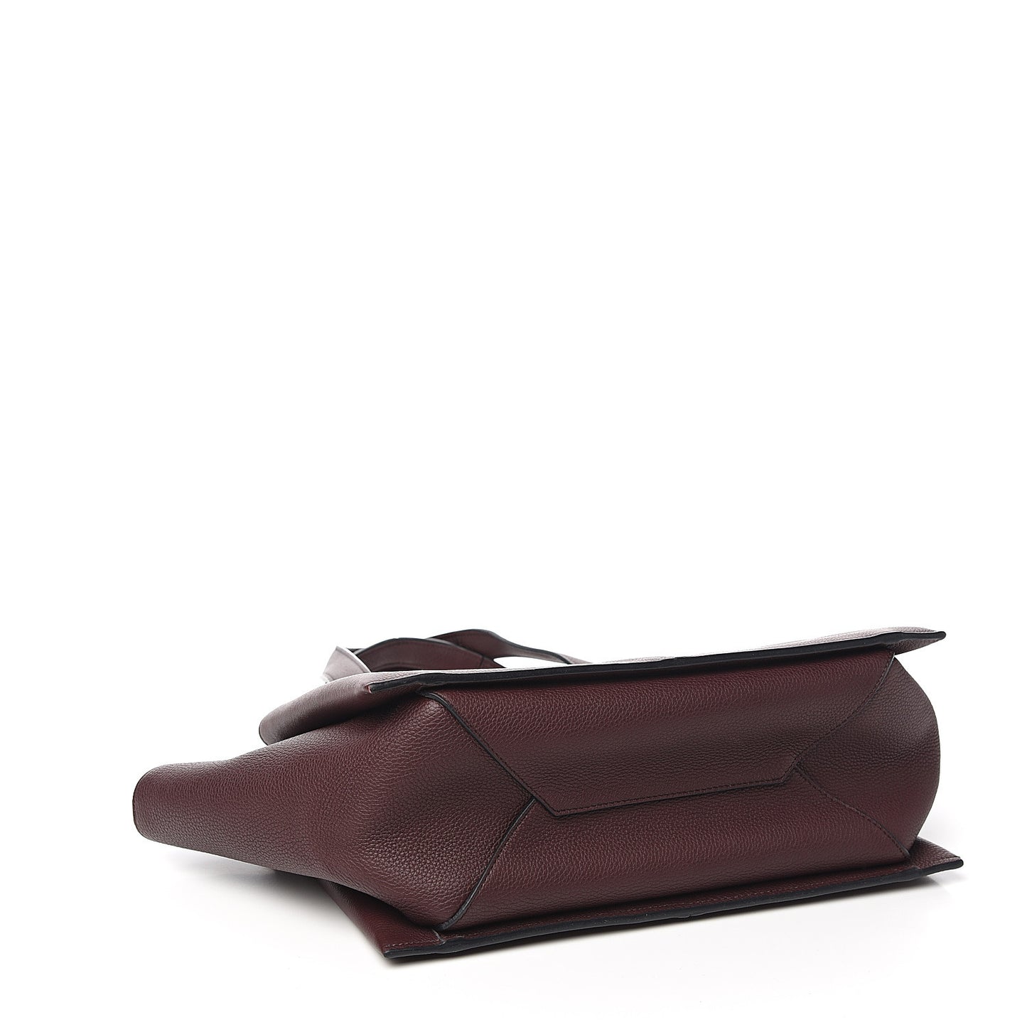 Baby Grained Calfskin Small Tri-Fold Bag Burgundy