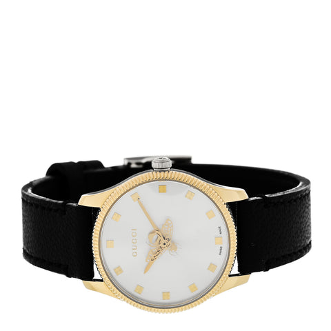 Stainless Steel Calfskin 29mm G-Timeless Bee Quartz Watch