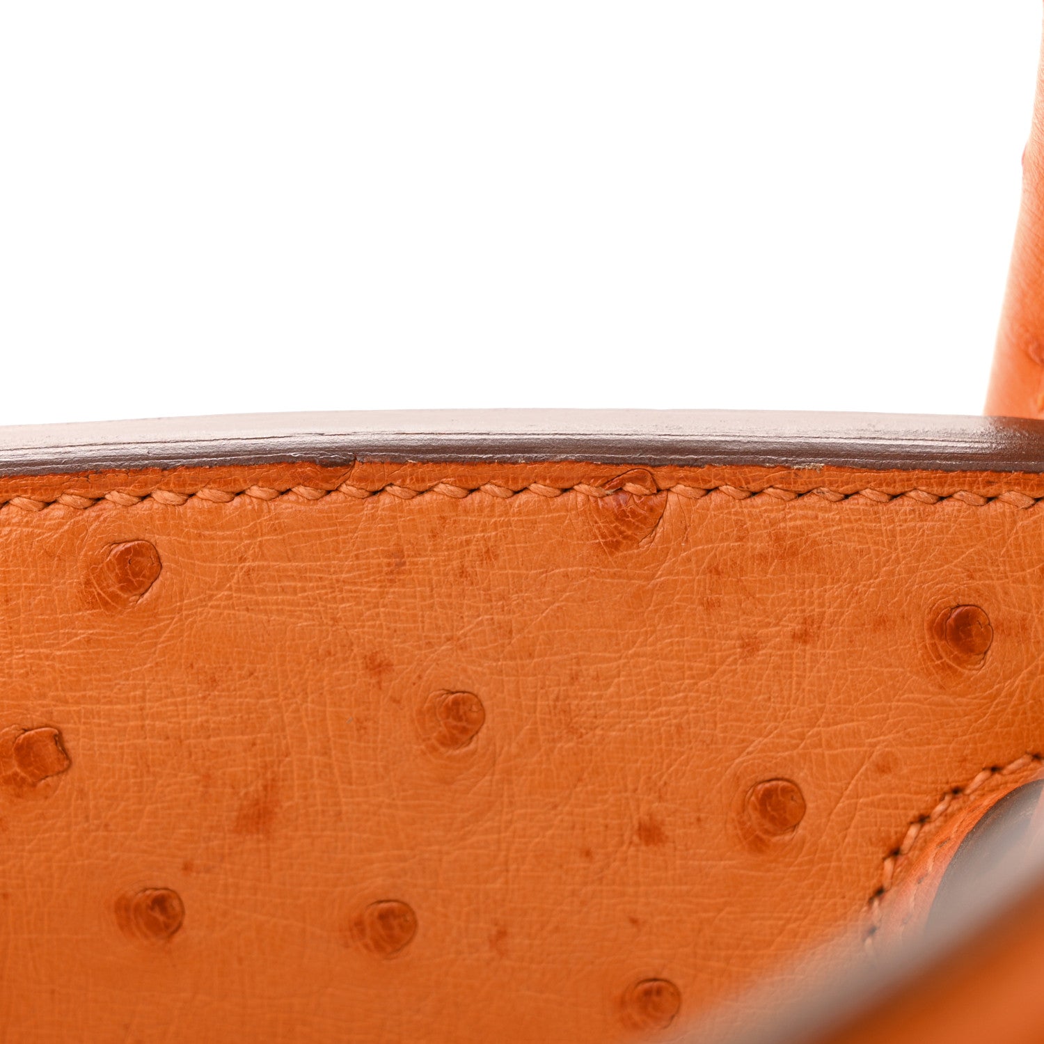 Hermes Ostrich Birkin 30 Orange 12 of 13