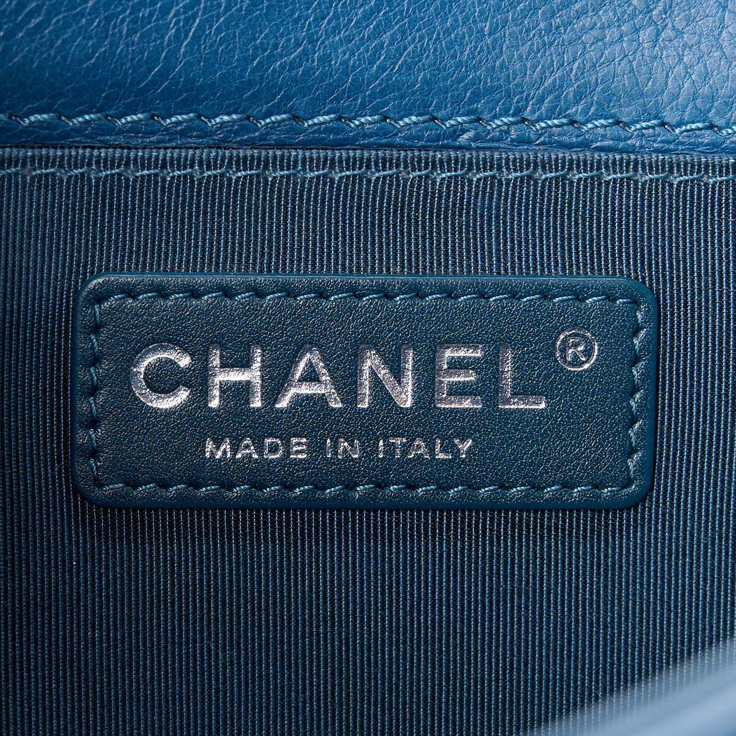 Chanel Calfskin Medium Boy Reverso Flap Blue 6 of 12