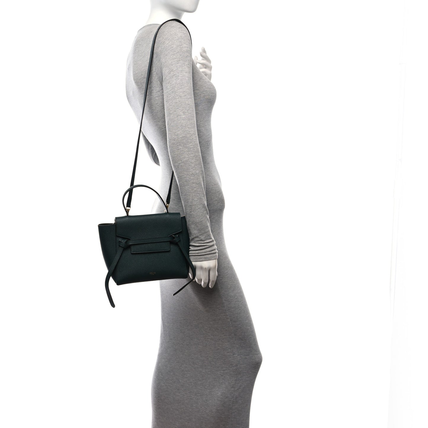 Grained Calfskin Nano Belt Bag Amazone