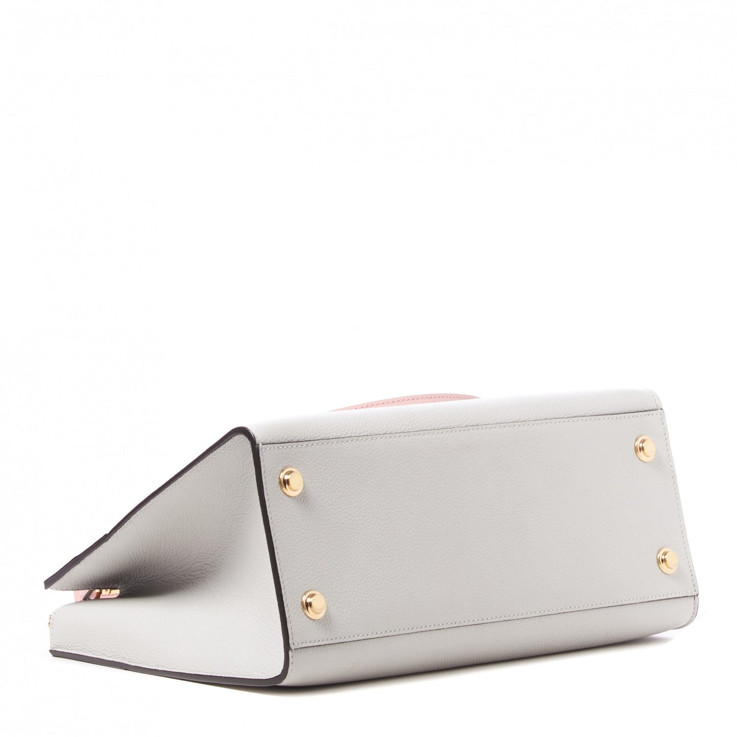 Calfskin City Steamer MM Gris Antartica Navy Rose Doux