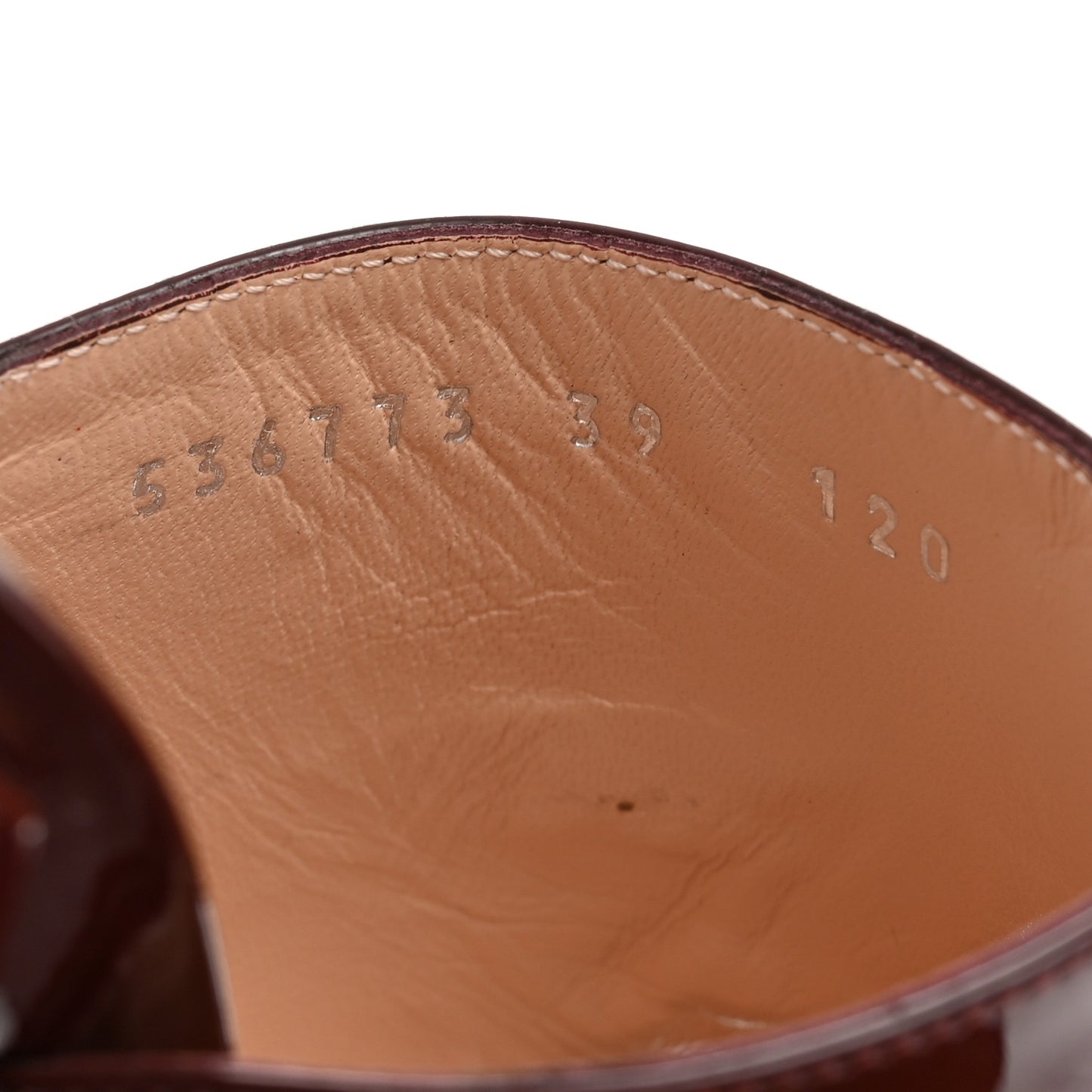 Patent Lexi Horsebit High-Heel Slide Sandals 39 Bordeaux