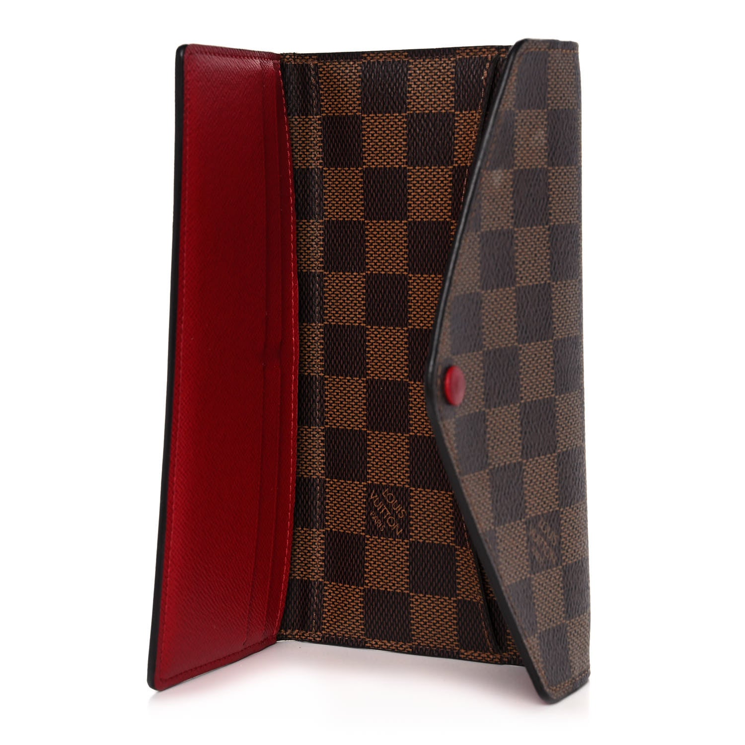 Louis Vuitton Damier Ebene Josephine Wallet Red 6 of 15