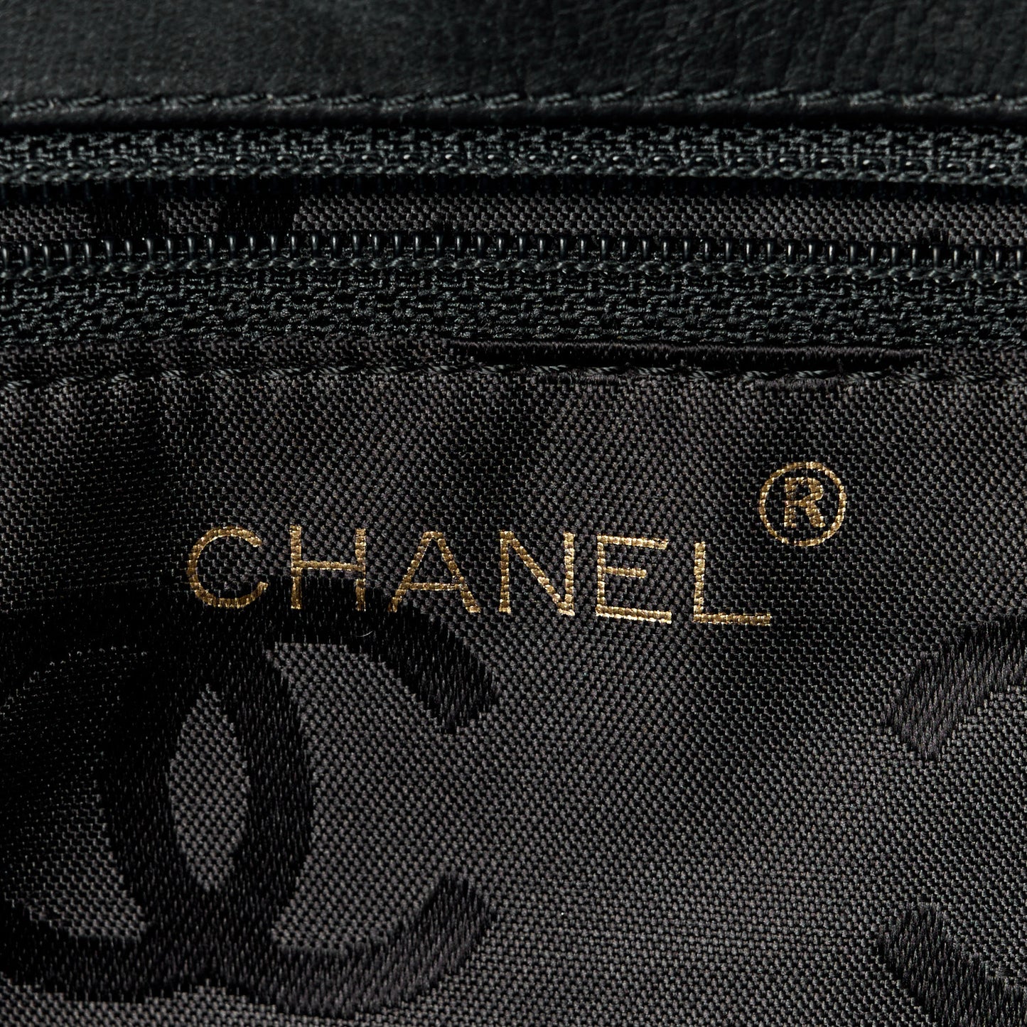 Lambskin Quilted Chain Shopping Tote Black