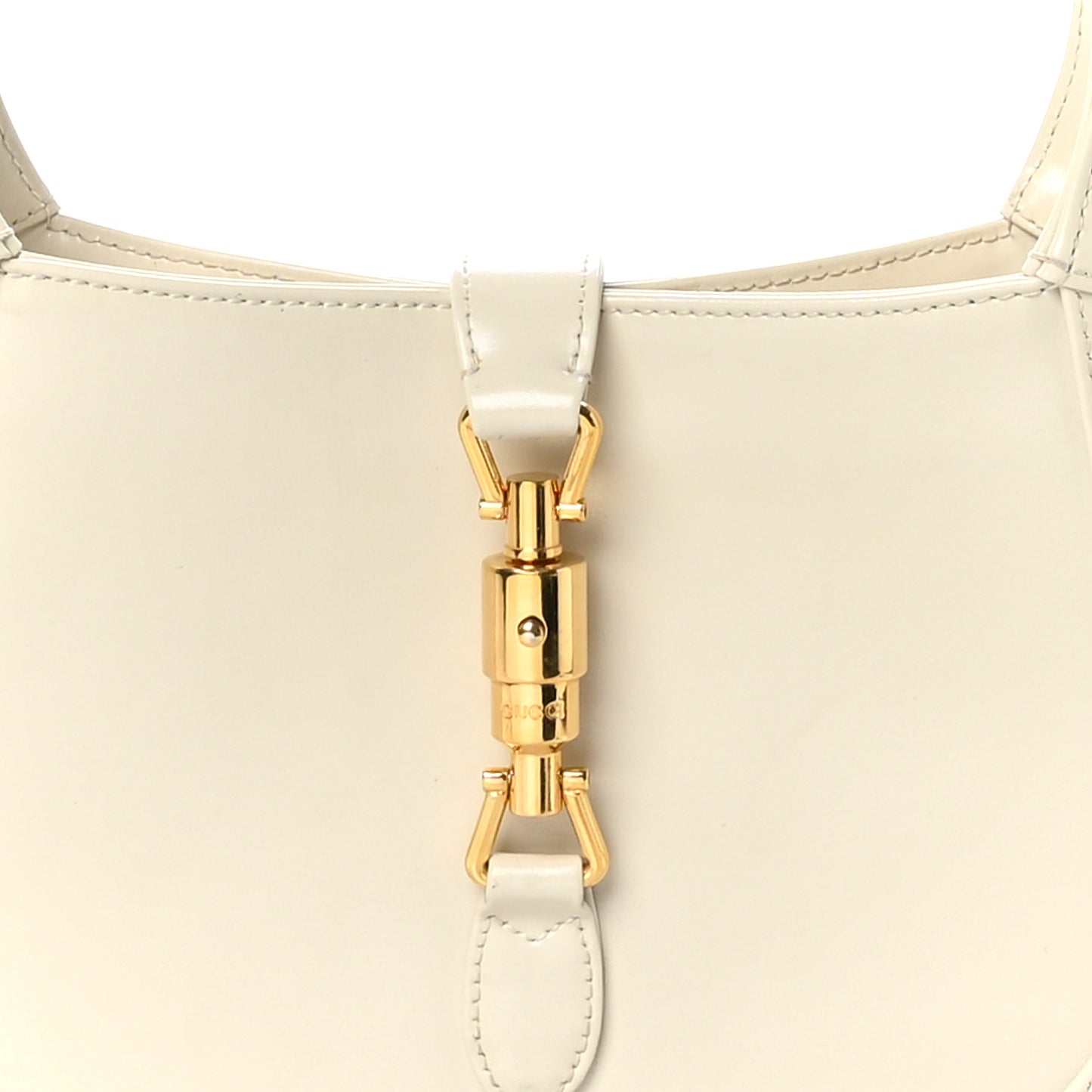 Boarded Dyana Lux Calfskin Small Jackie 1961 Hobo Mystic White